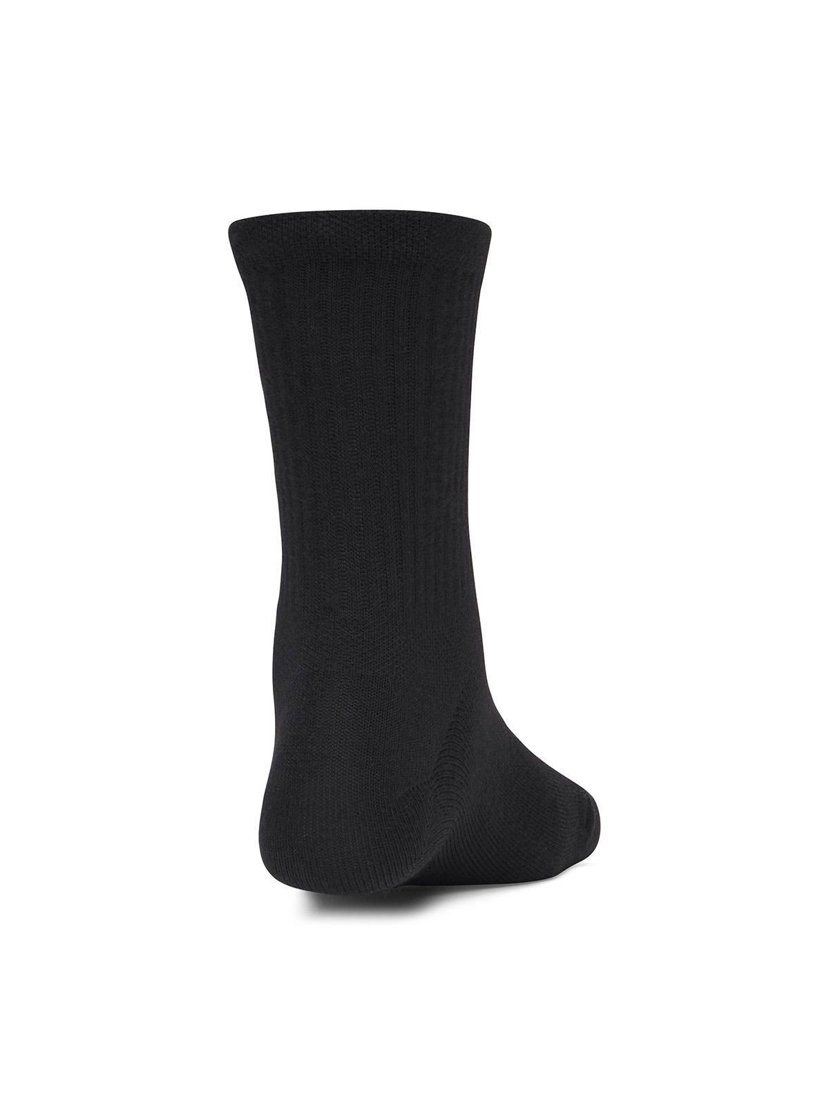 Calcetín UA Essential 3-Pack Mid Crew Negro Mujer-1