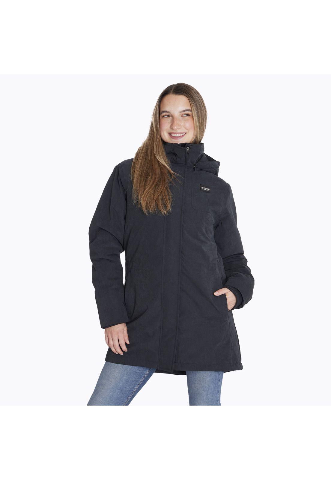 Parka Impermeable Parka W Detachable Negro Mujer-0