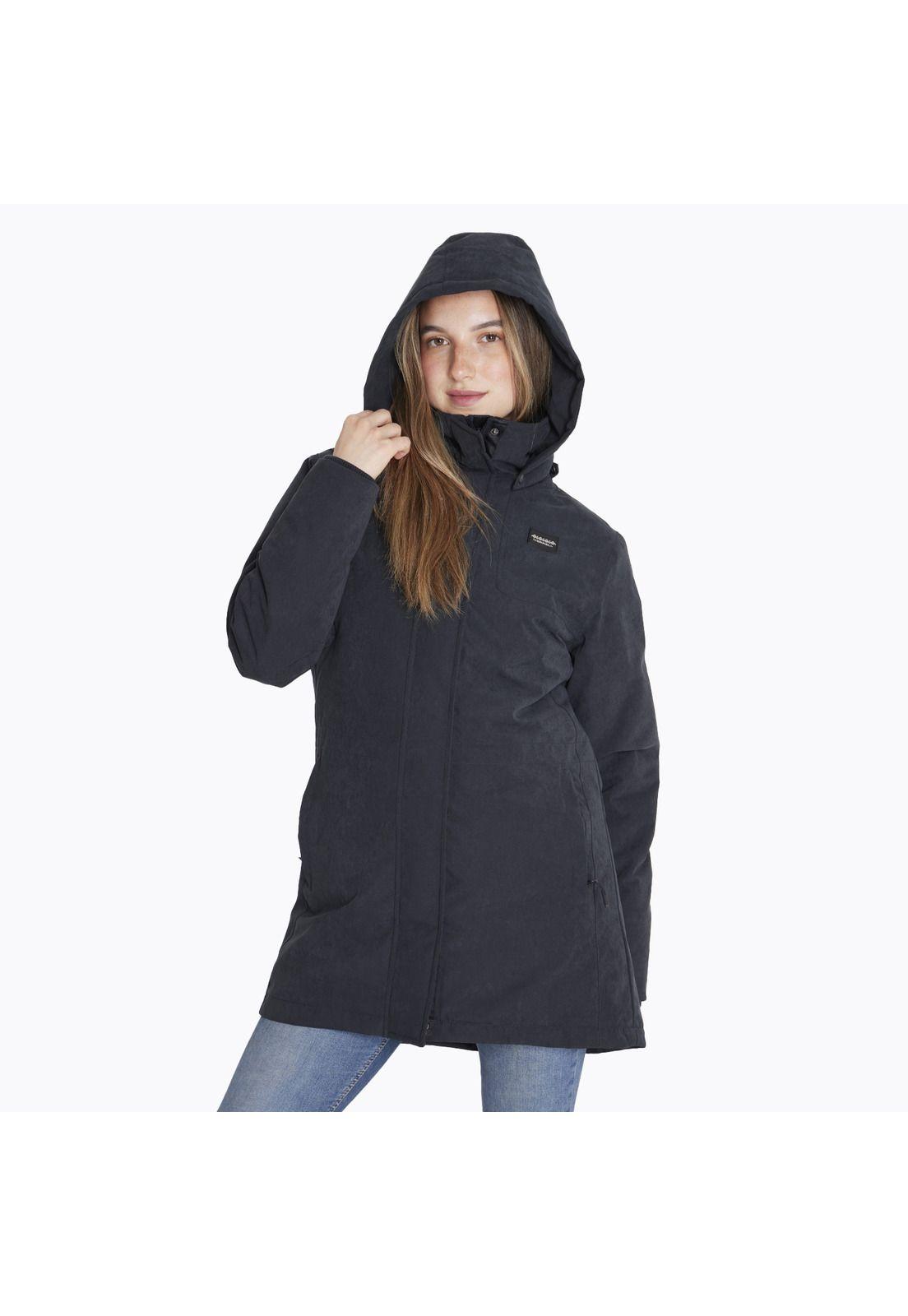 Parka Impermeable Parka W Detachable Negro Mujer-1