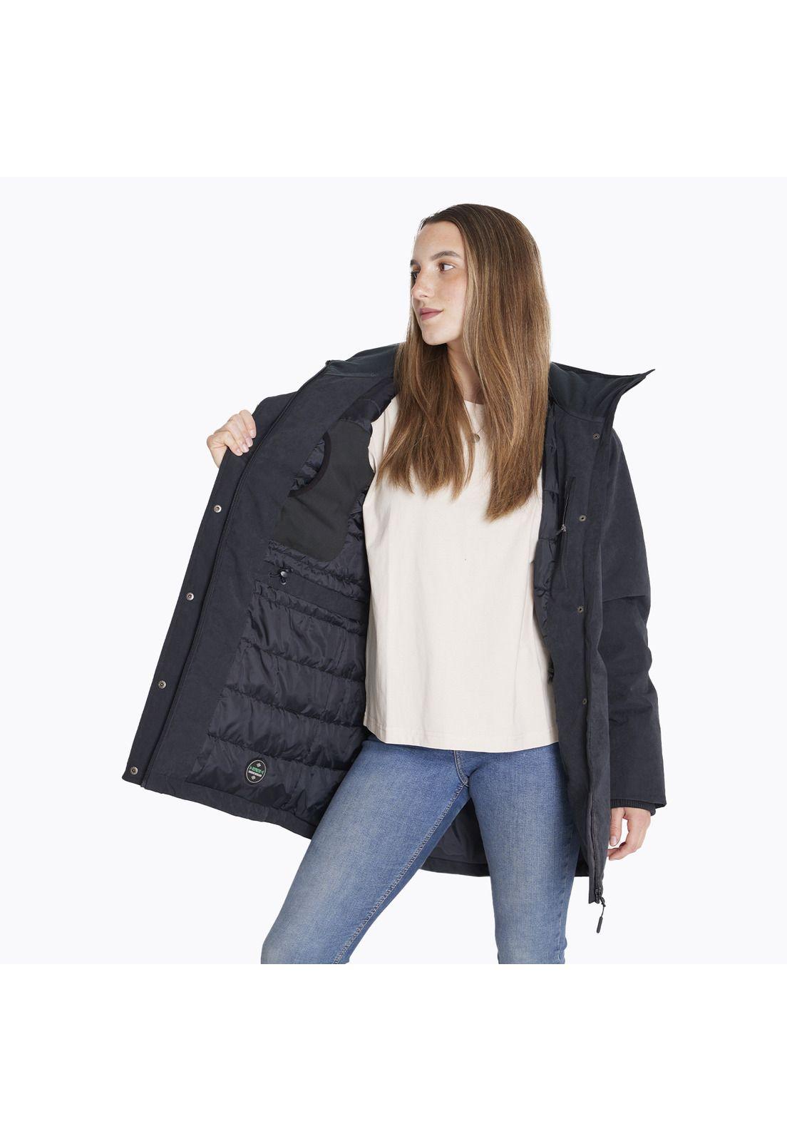 Parka Impermeable Parka W Detachable Negro Mujer-4