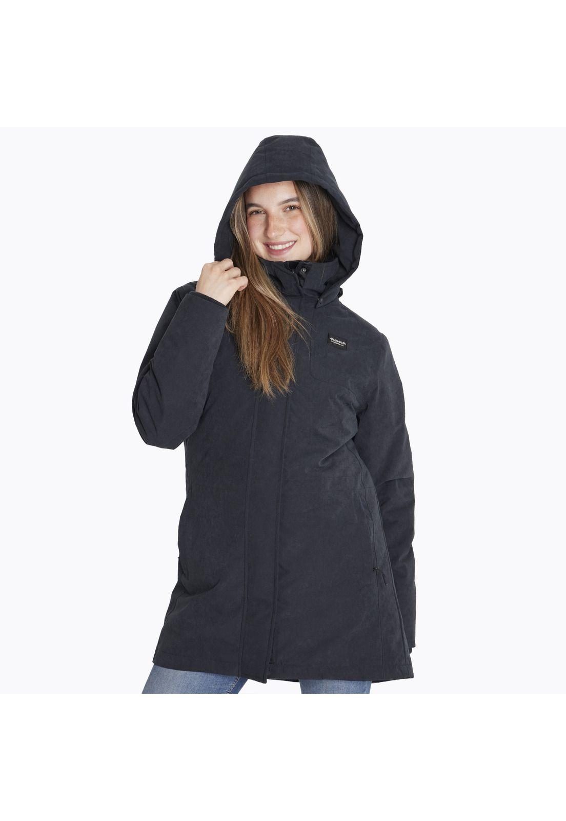 Parka Impermeable Parka W Detachable Negro Mujer-7