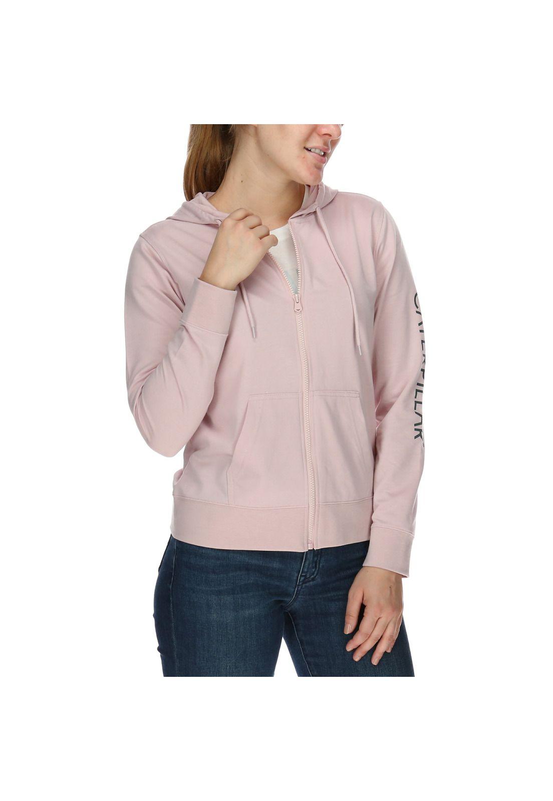 Polerón Mujer Foundation Logo Zip Lila-3