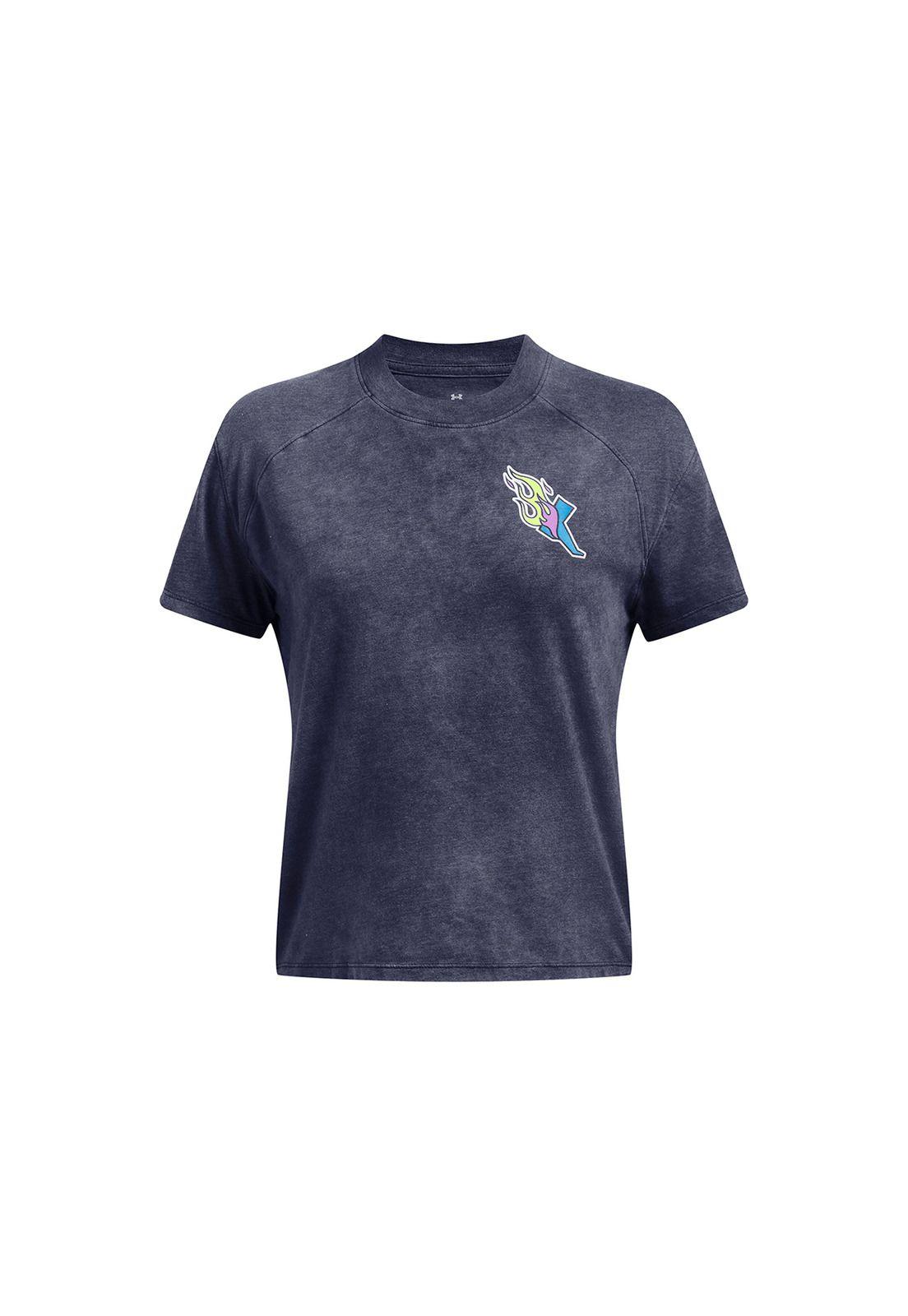 Polera Manga Corta Lnch Mujer Azul Marino-0