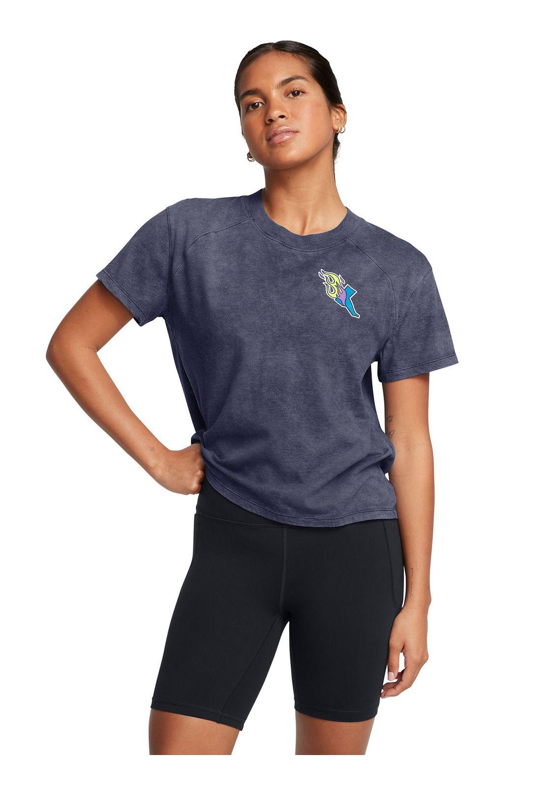 Polera Manga Corta Lnch Mujer Azul Marino-3