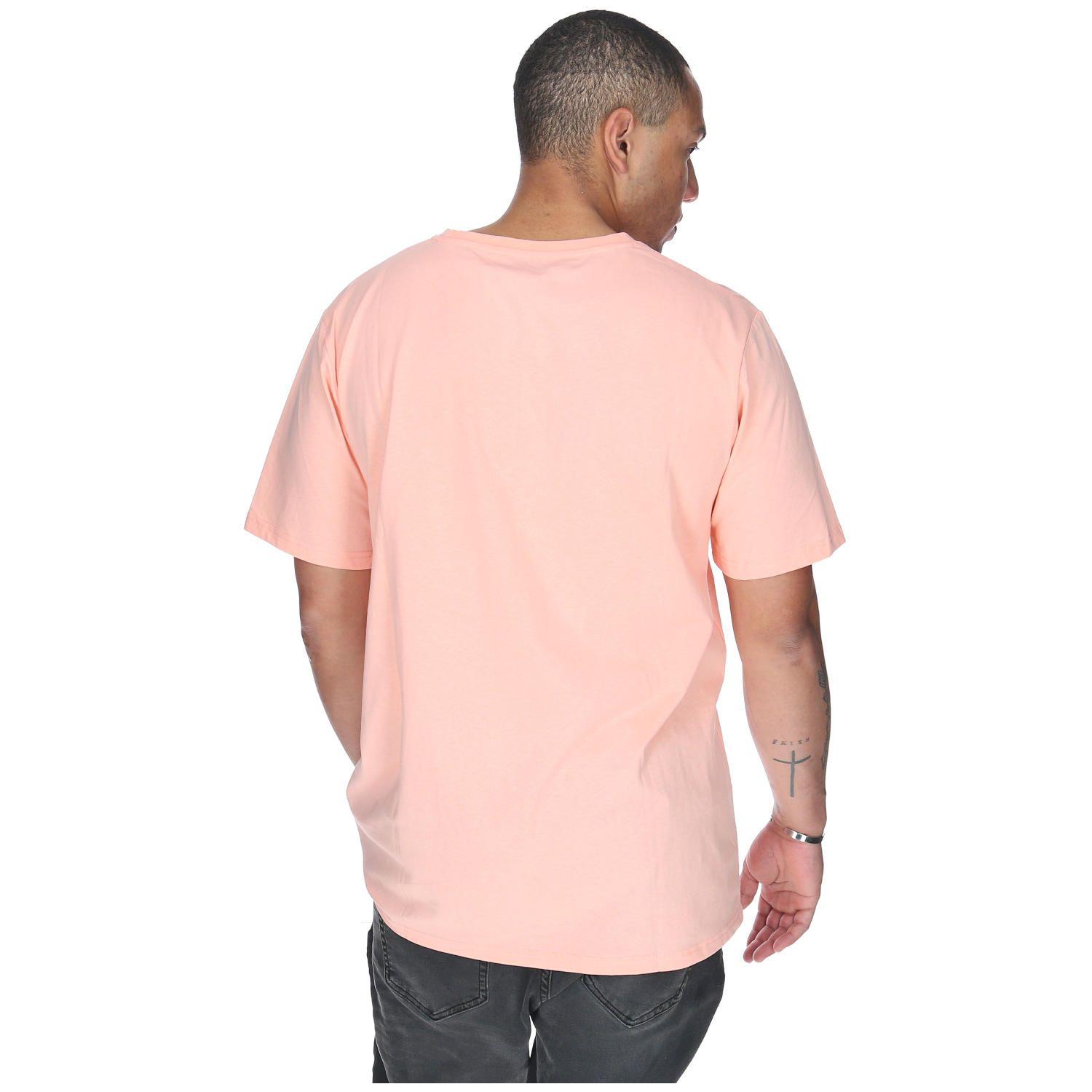 Polera M/C Hombre Brtn Logo Rosado-0