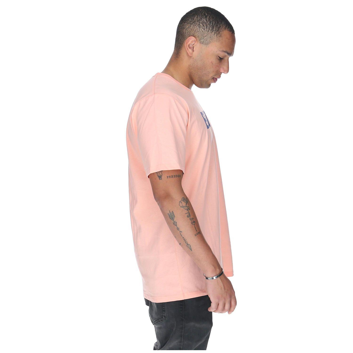 Polera M/C Hombre Brtn Logo Rosado-2