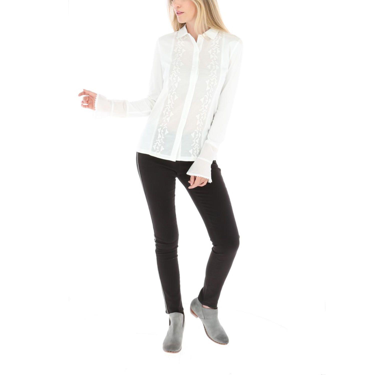 Blusa Algodón Silka Blanco Mujer Rockford-3