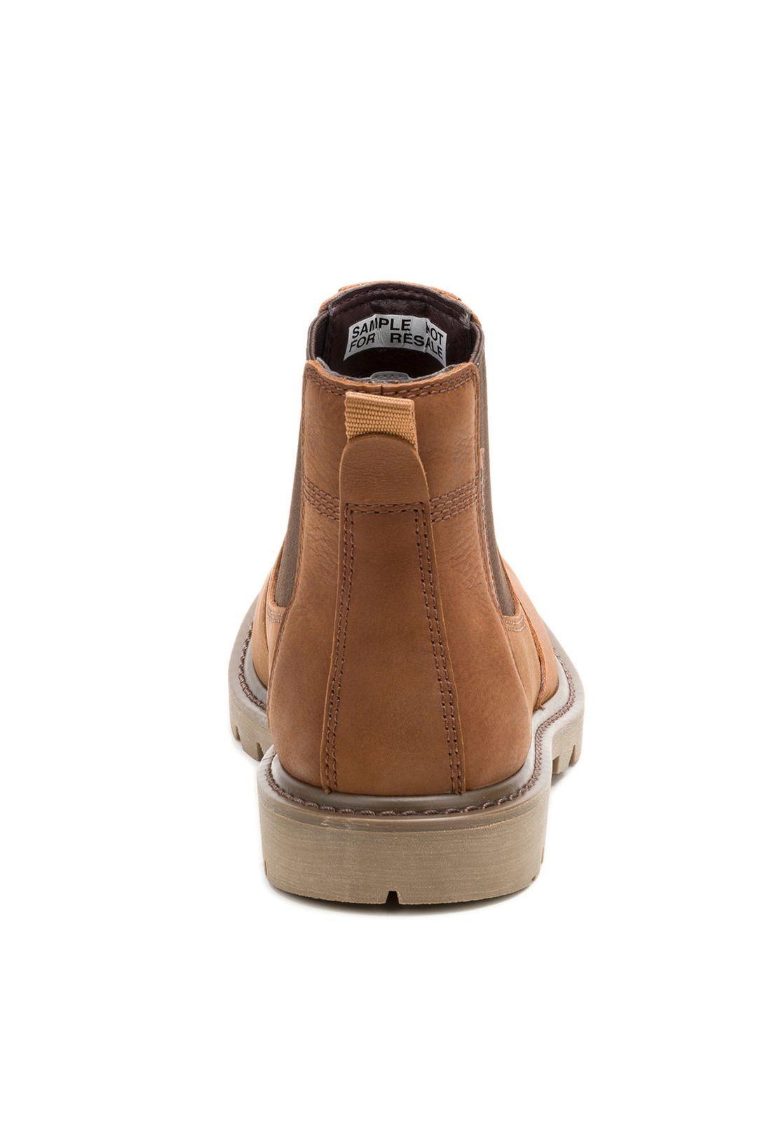 Botin Cuero Hombre Colorado 2 Chelsea Café-5