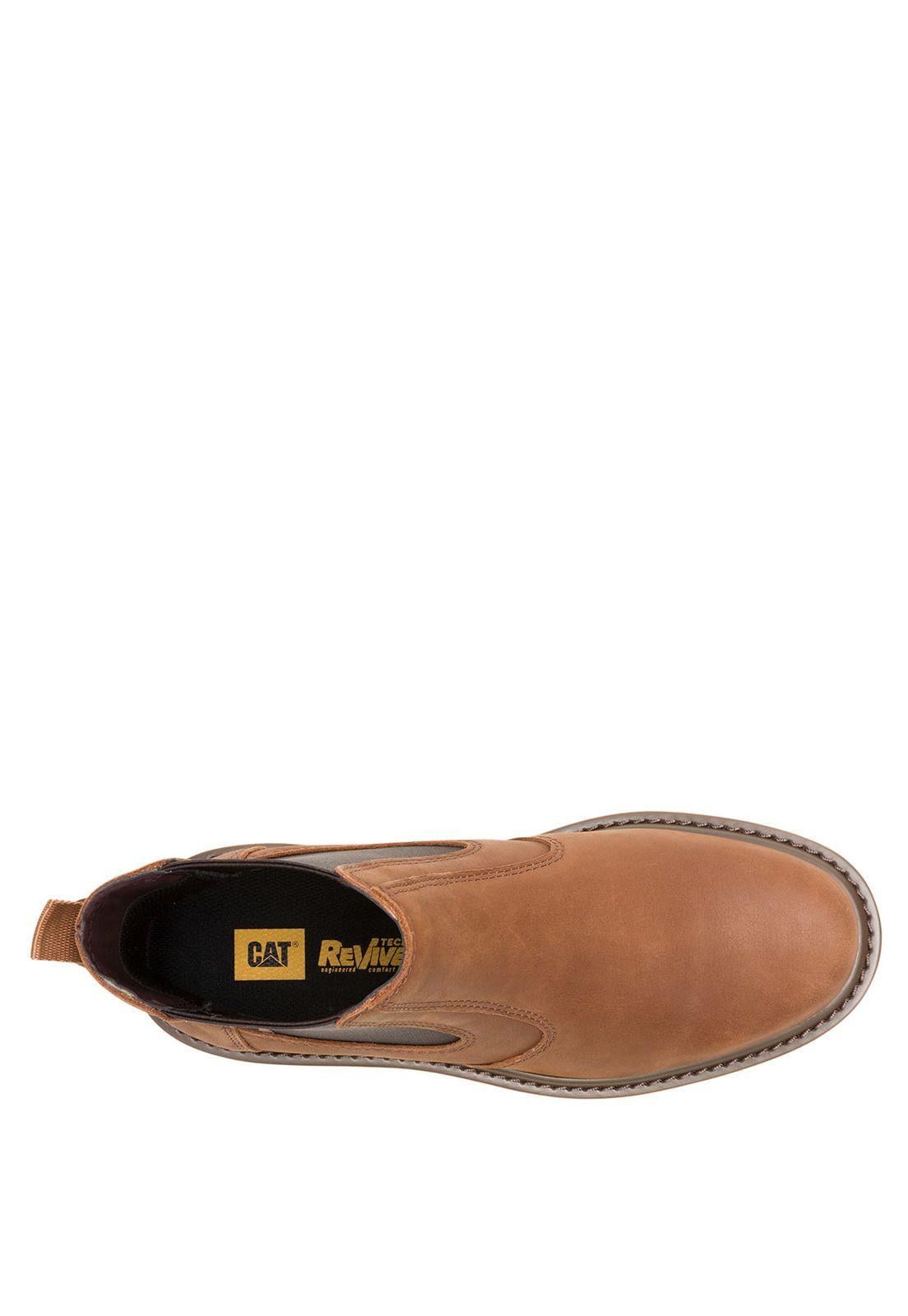 Botin Cuero Hombre Colorado 2 Chelsea Café-6