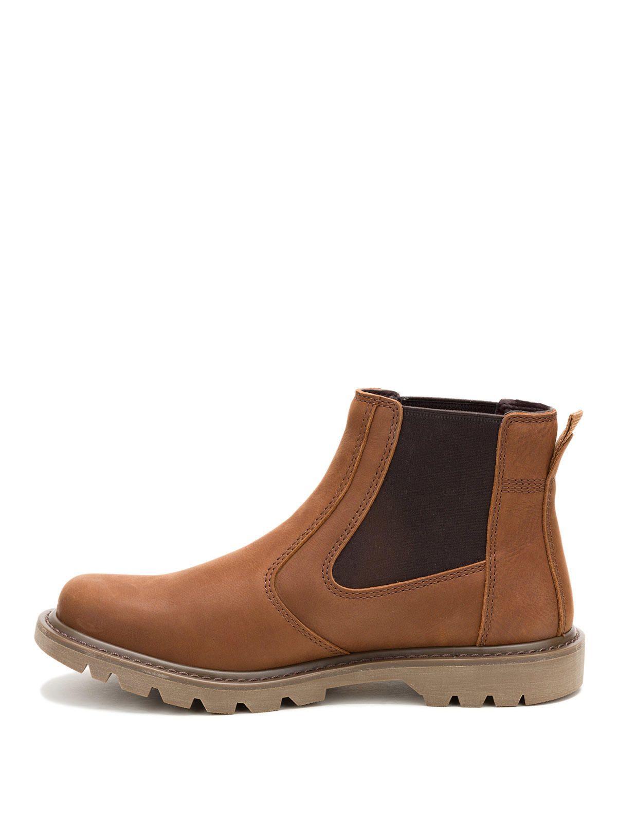 Botin Cuero Hombre Colorado 2 Chelsea Café-3
