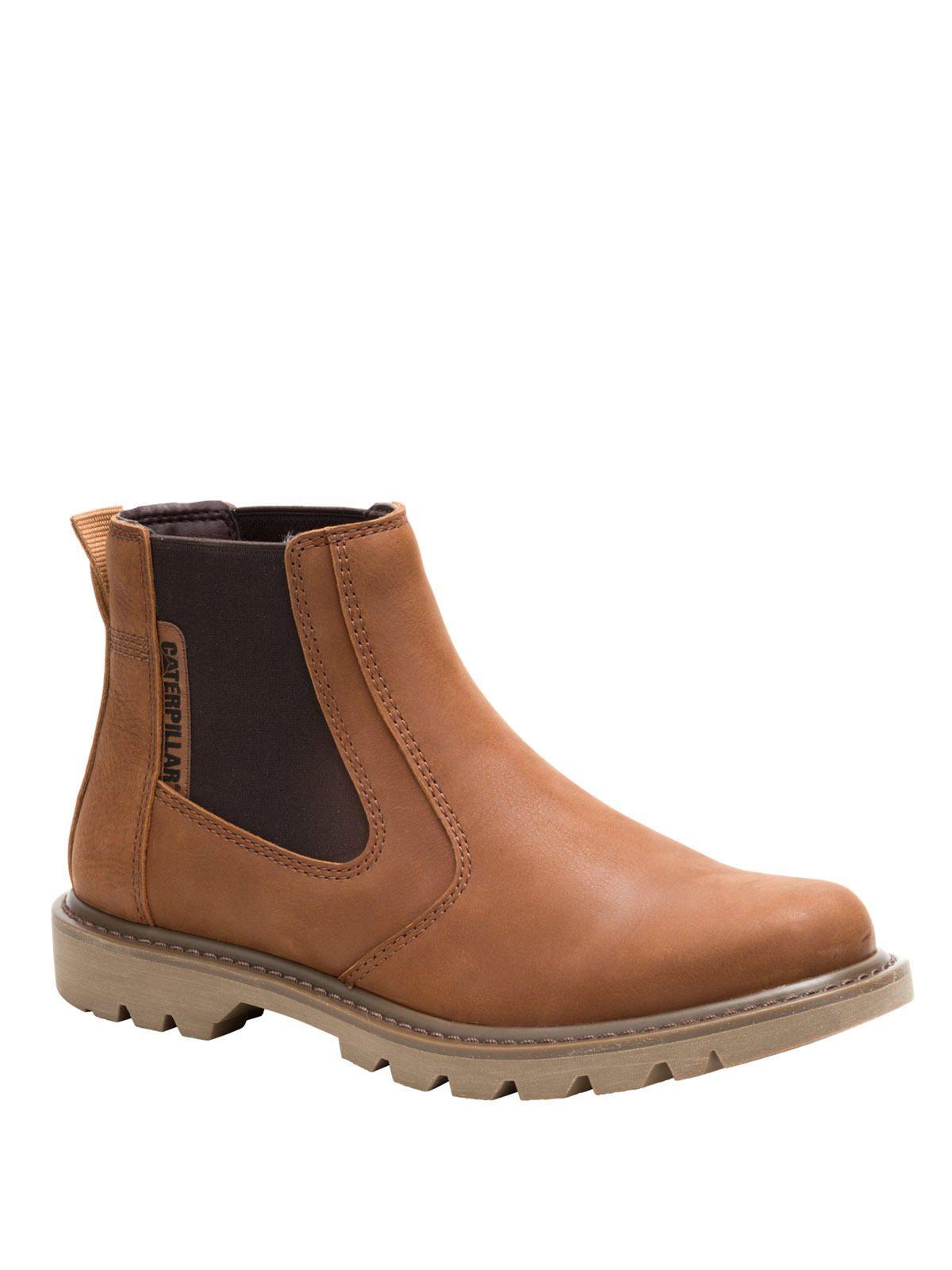 Botin Cuero Hombre Colorado 2 Chelsea Café-0