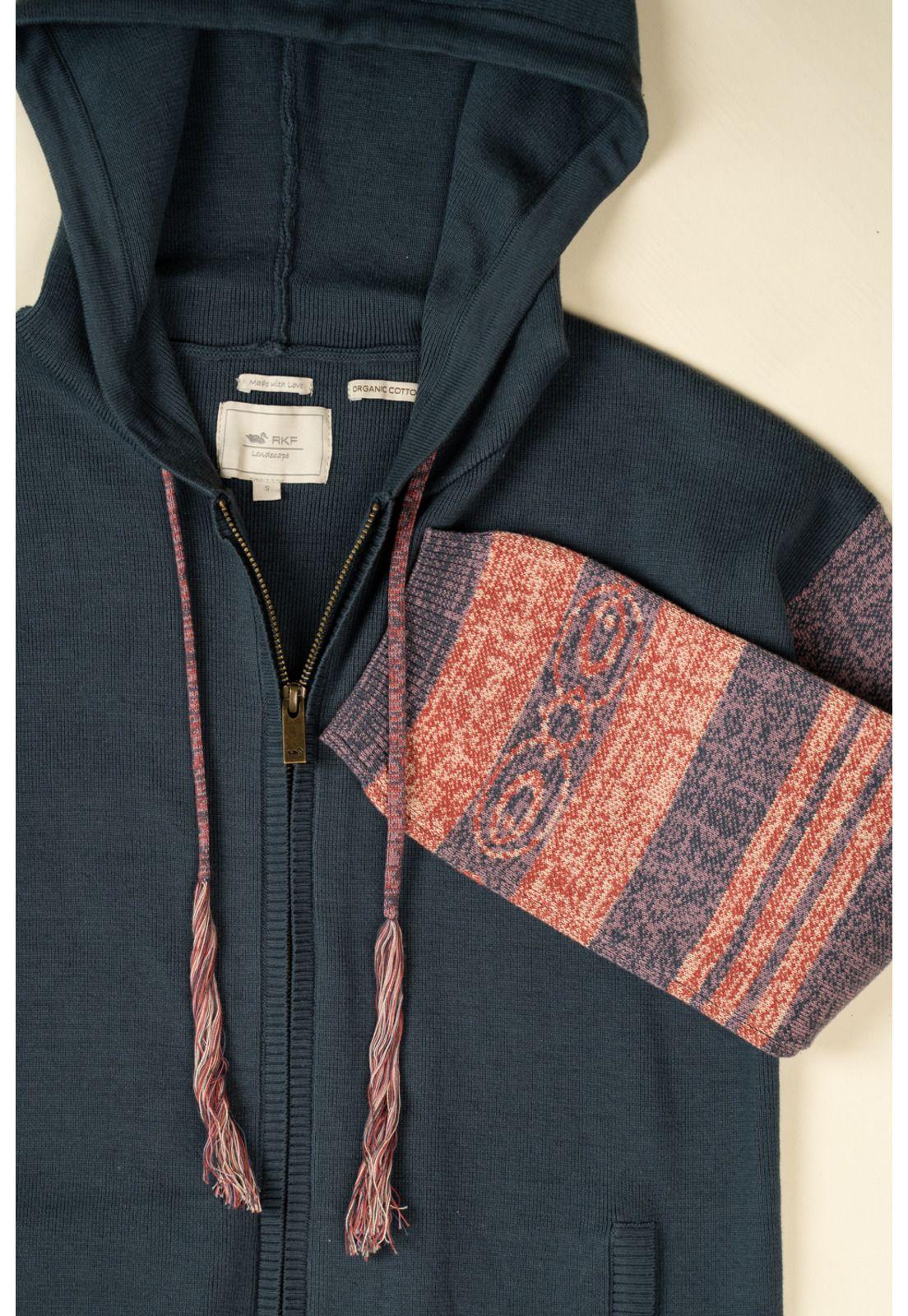 Polerón Algodón Orgánico Mujer Grace Celeste-3