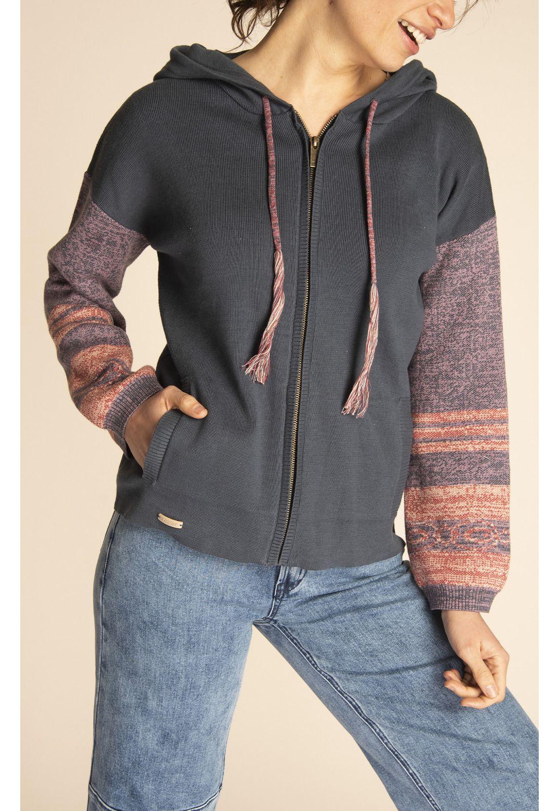 Polerón Algodón Orgánico Mujer Grace Celeste-8