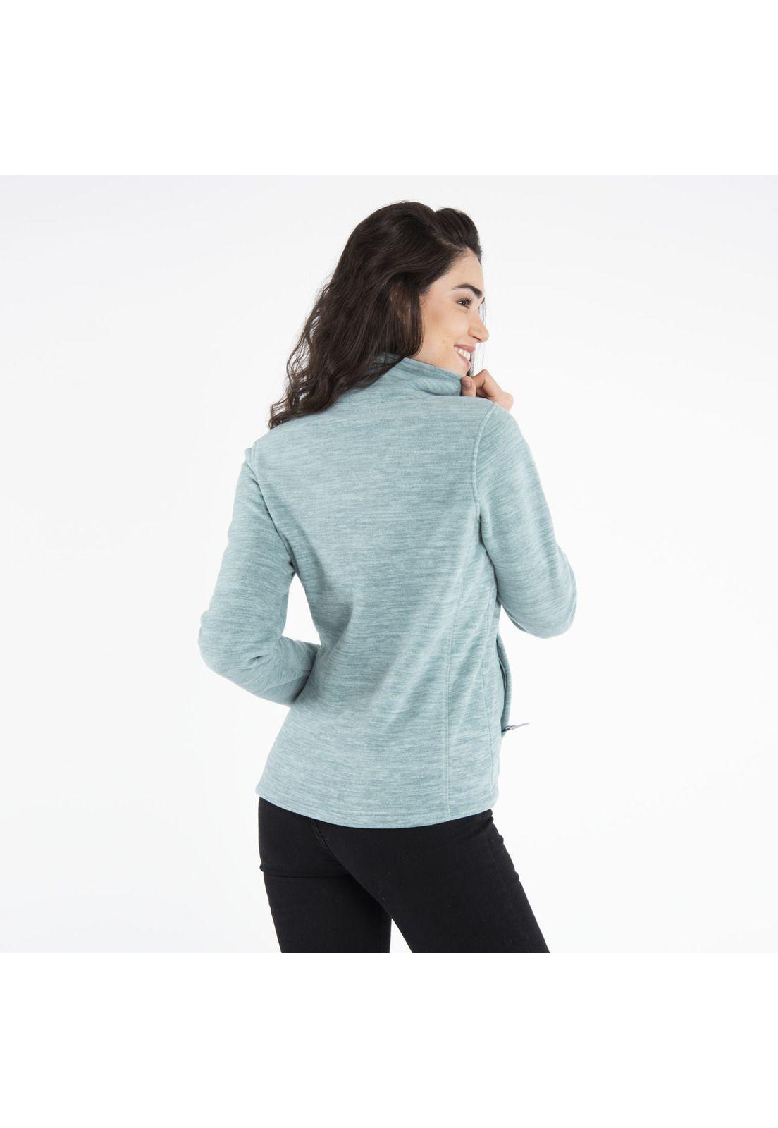 Polar Mujer Kata Knitted Full Zi Azul-2