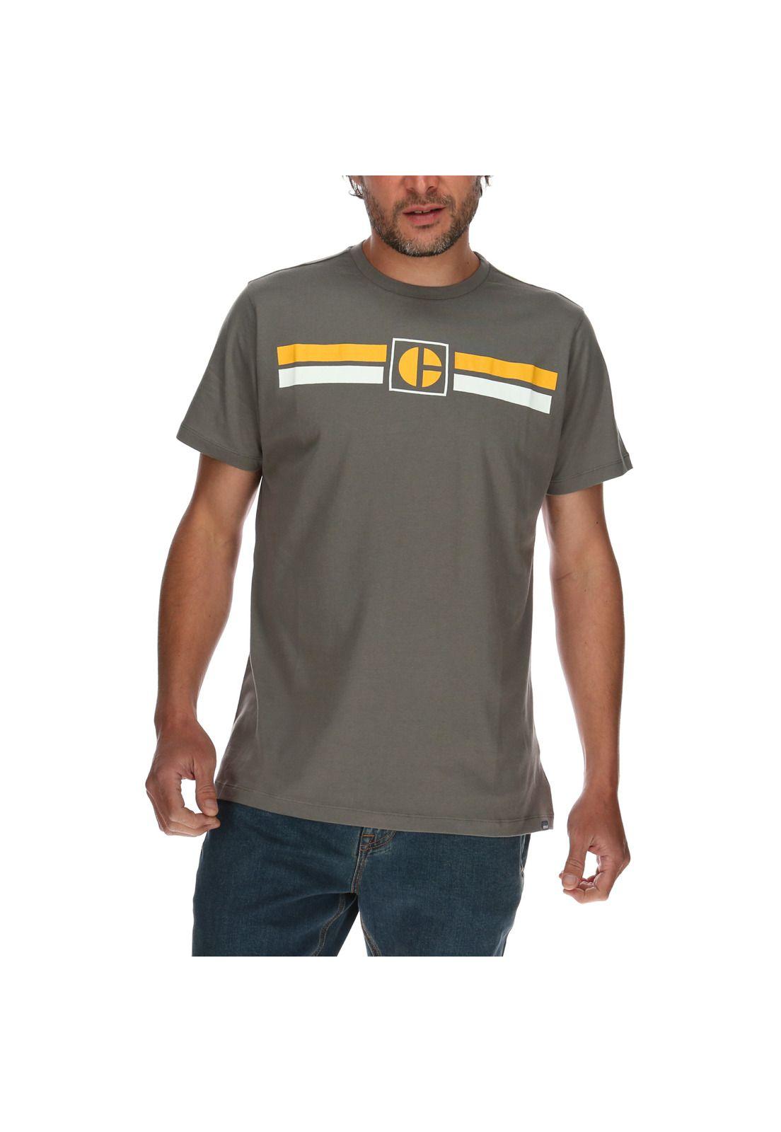 Polera Hombre Code Stripe Gris-0