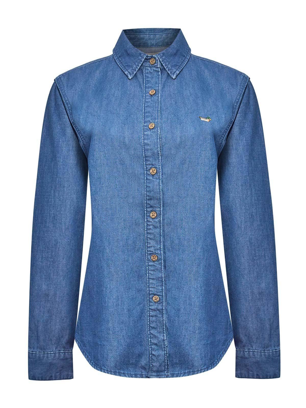 Blusa Algodón Mujer Blume Azul-0