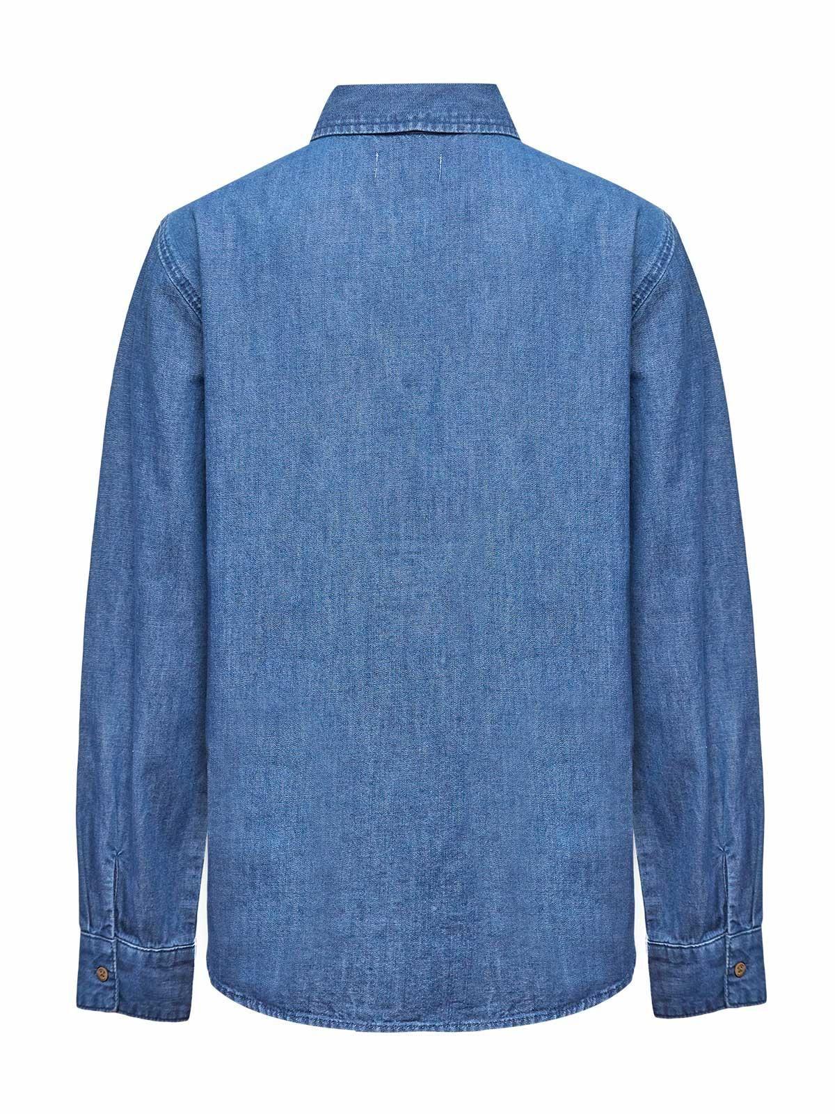 Blusa Algodón Mujer Blume Azul-1