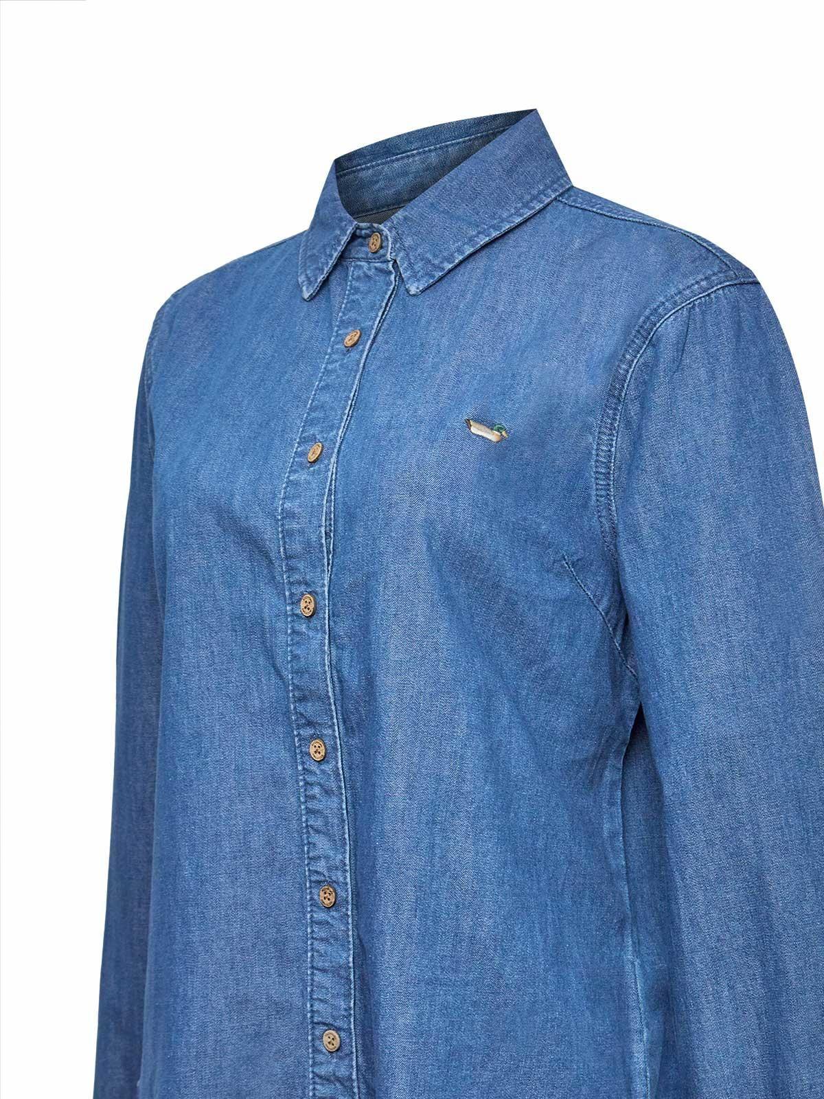 Blusa Algodón Mujer Blume Azul-3