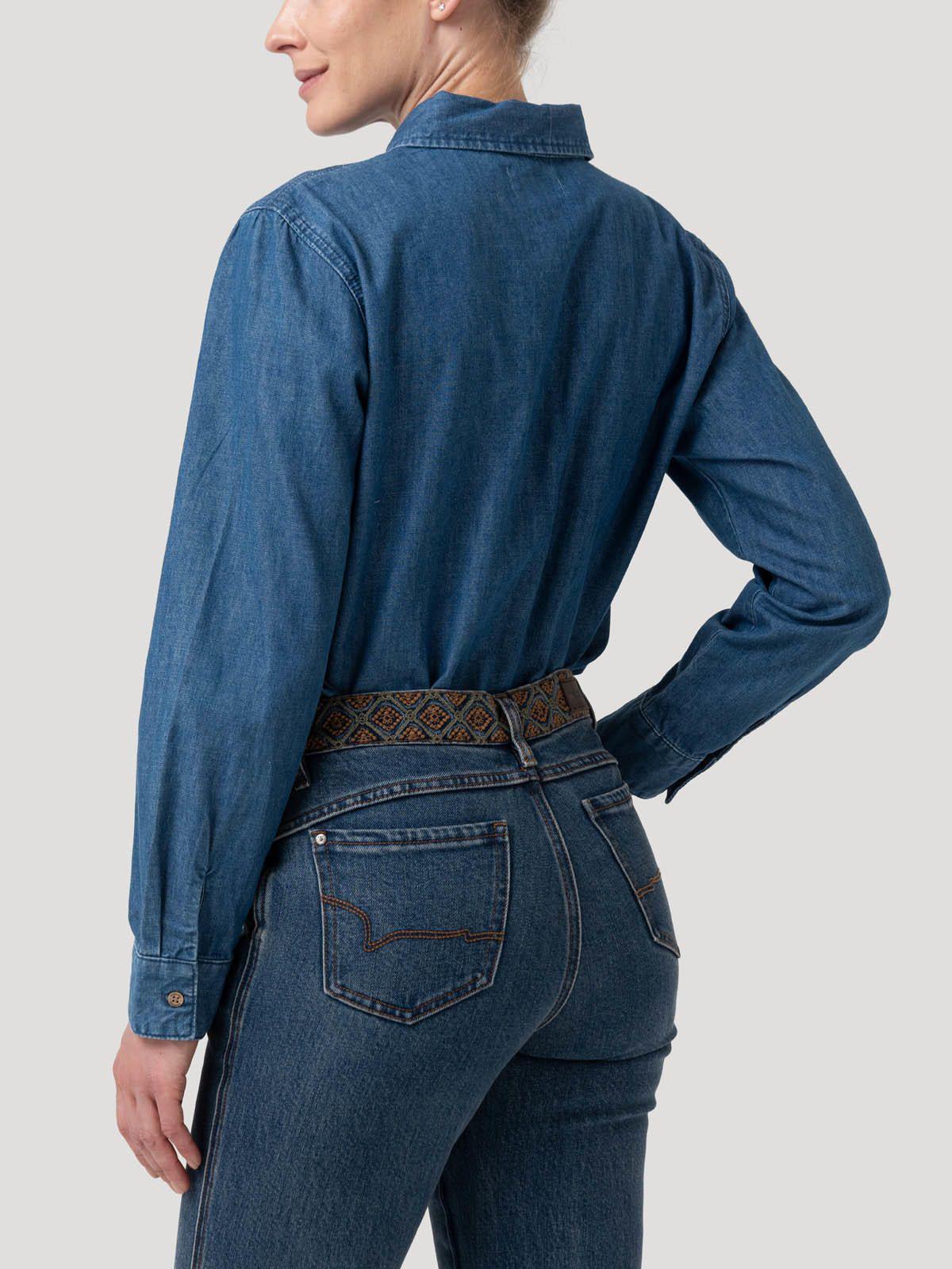 Blusa Algodón Mujer Blume Azul-5