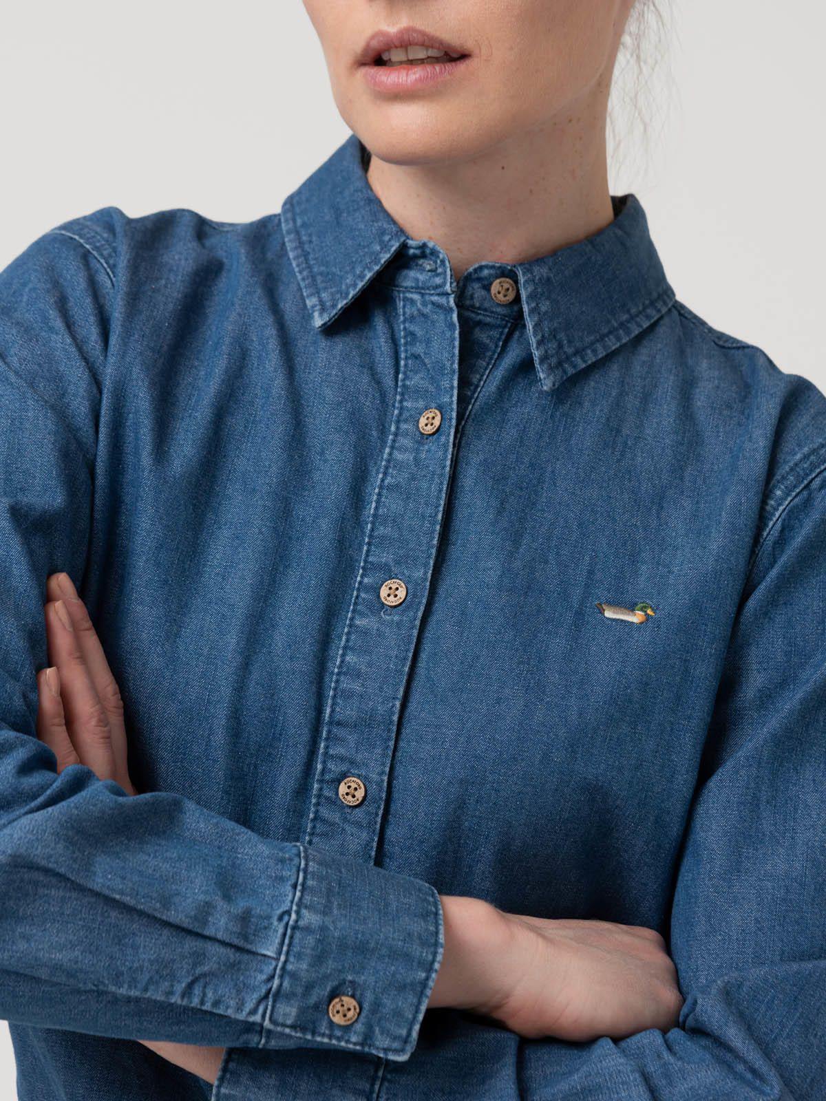 Blusa Algodón Mujer Blume Azul-6