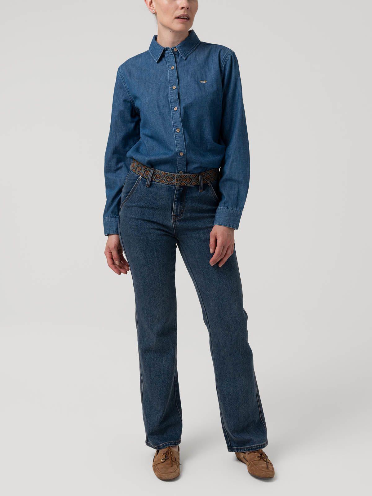 Blusa Algodón Mujer Blume Azul-7