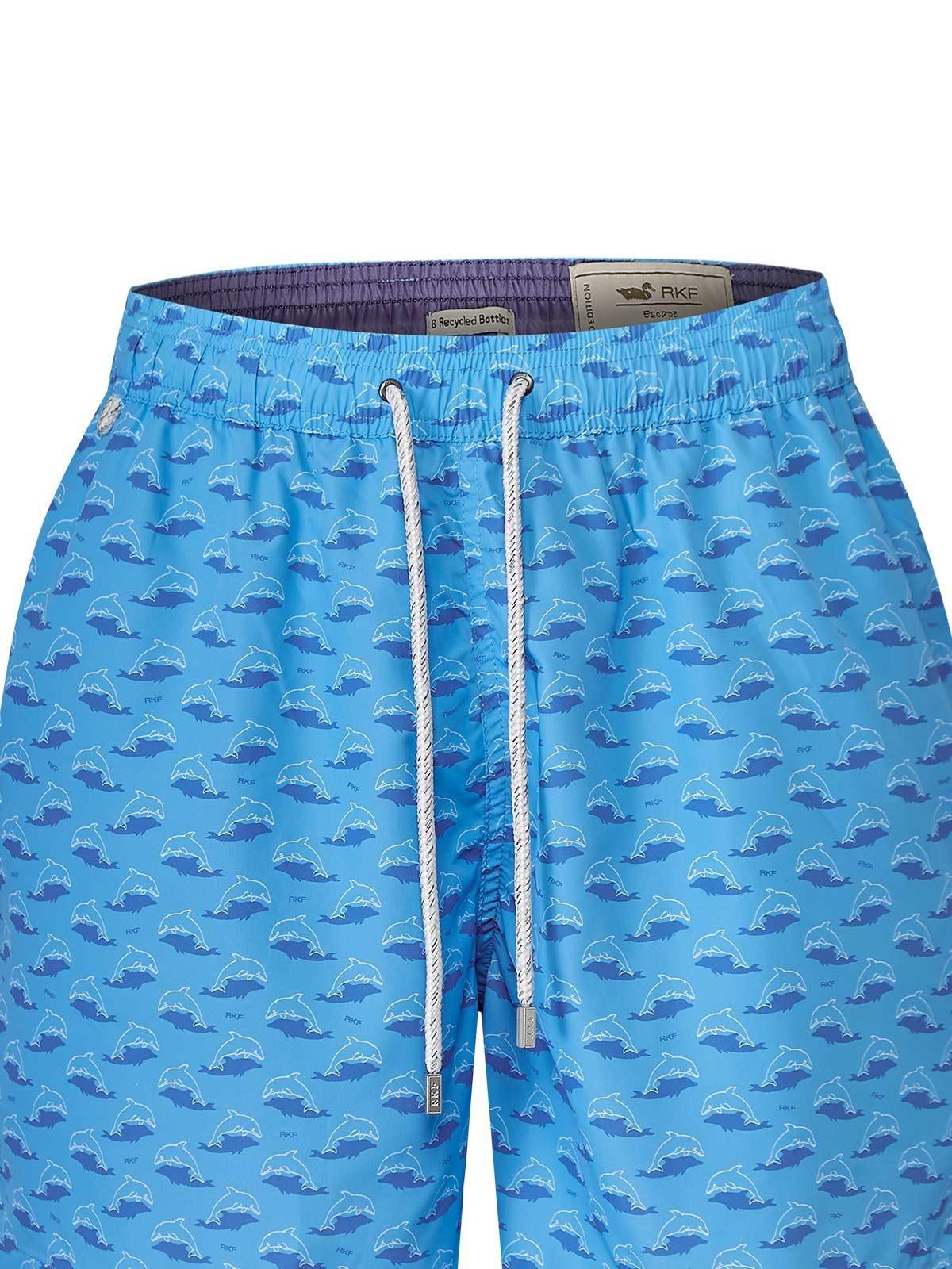 Traje De Baño Fibras Recic Hombre Izam Azul-3