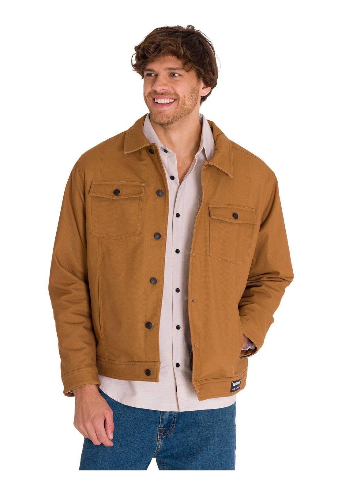 Chaqueta Trucker Hombre Café-0