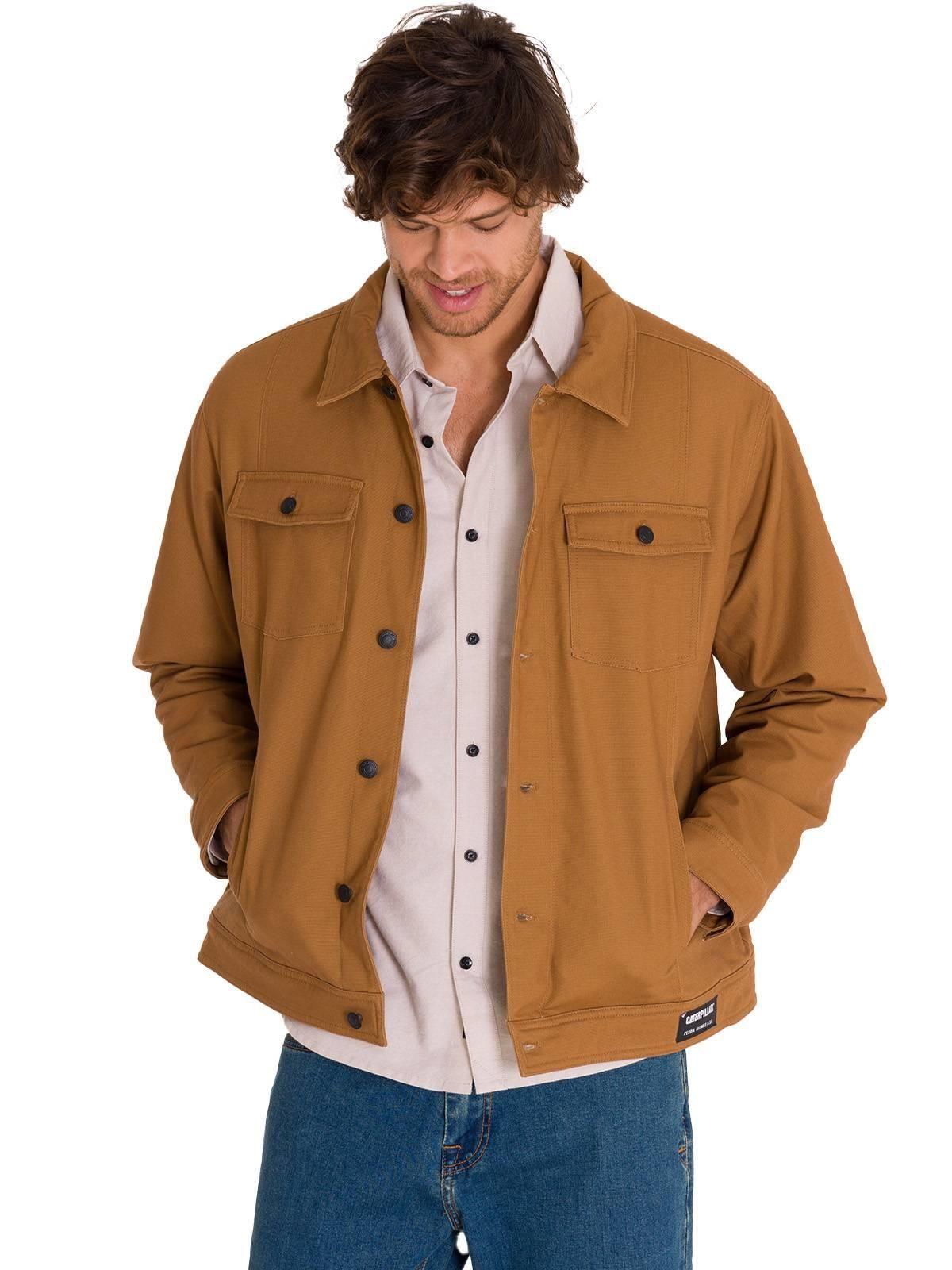 Chaqueta Trucker Hombre Café-1