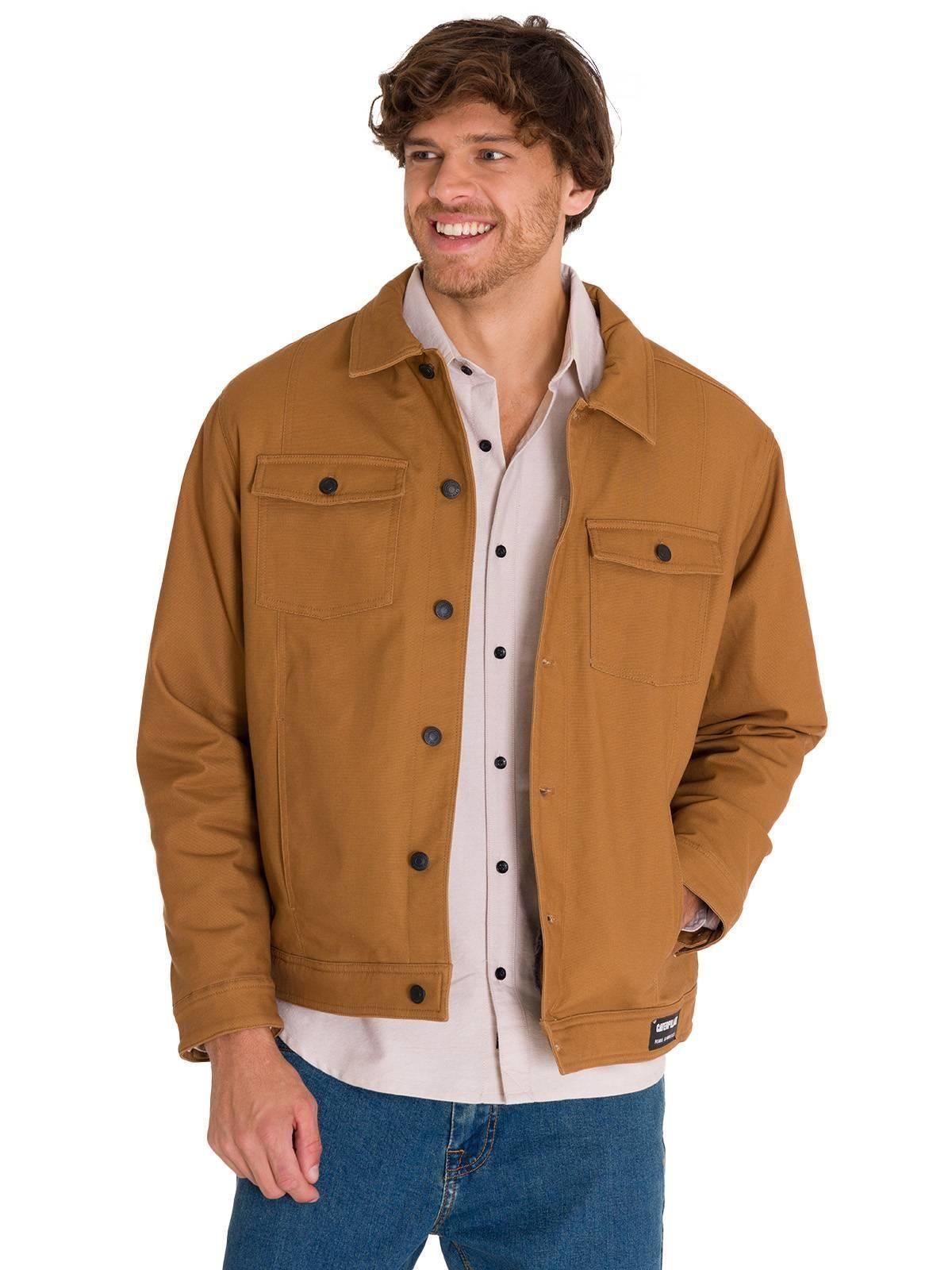 Chaqueta Trucker Hombre Café-0