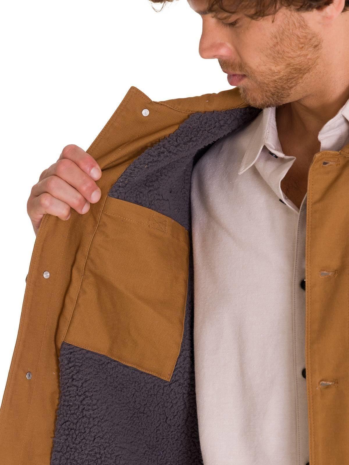 Chaqueta Trucker Hombre Café-5