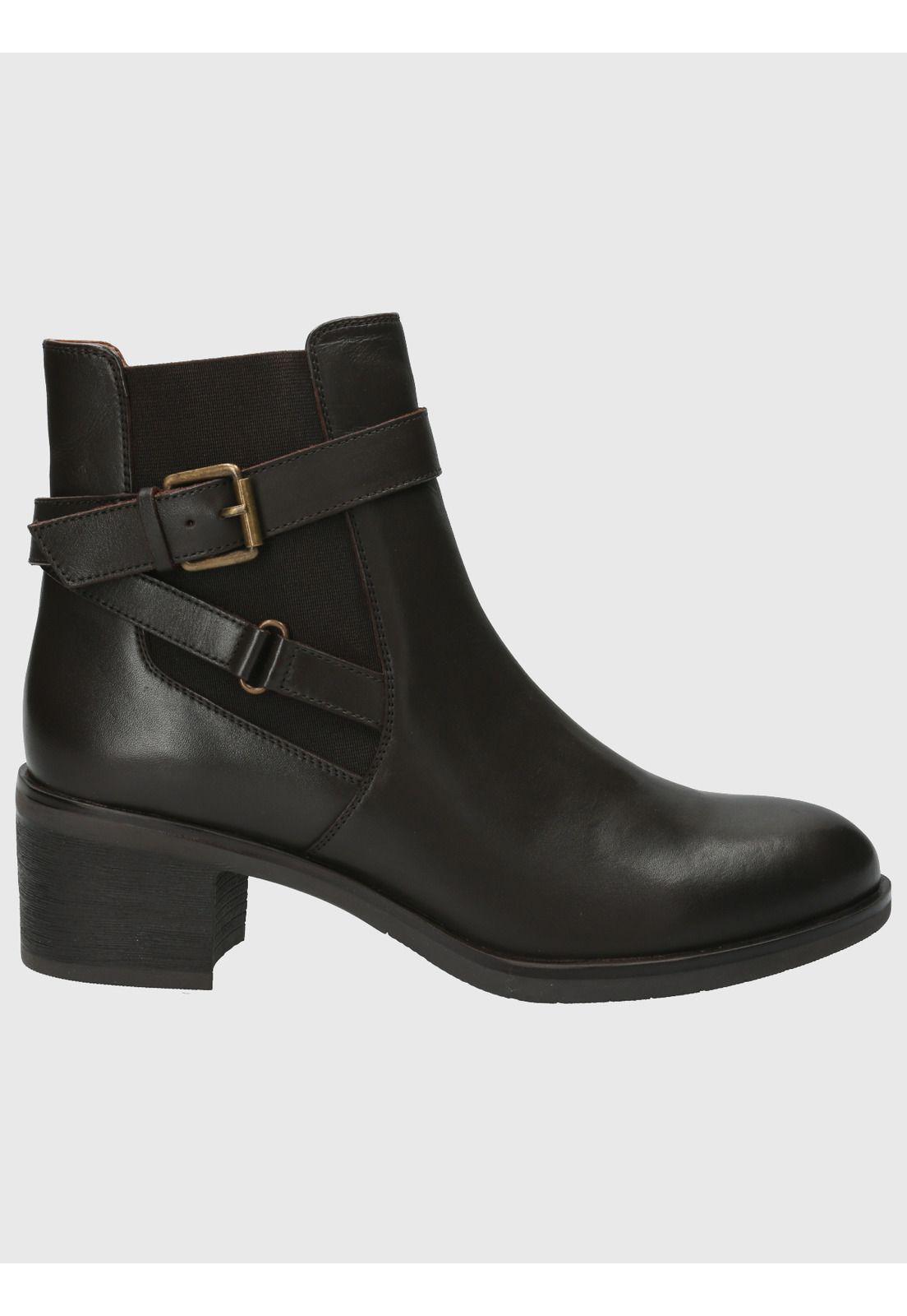 Botin Cuero Mujer Quinn Café-1