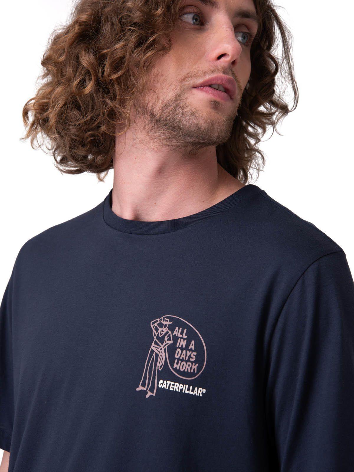 Polera Manga Corta All In A Days Work G Hombre Azul-3