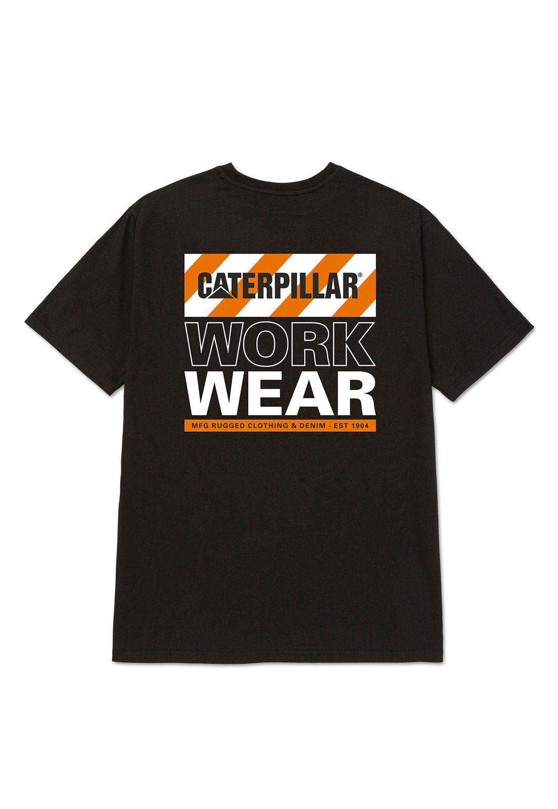 Polera Manga Corta Hombre Workwear Graphic2 Negro-1