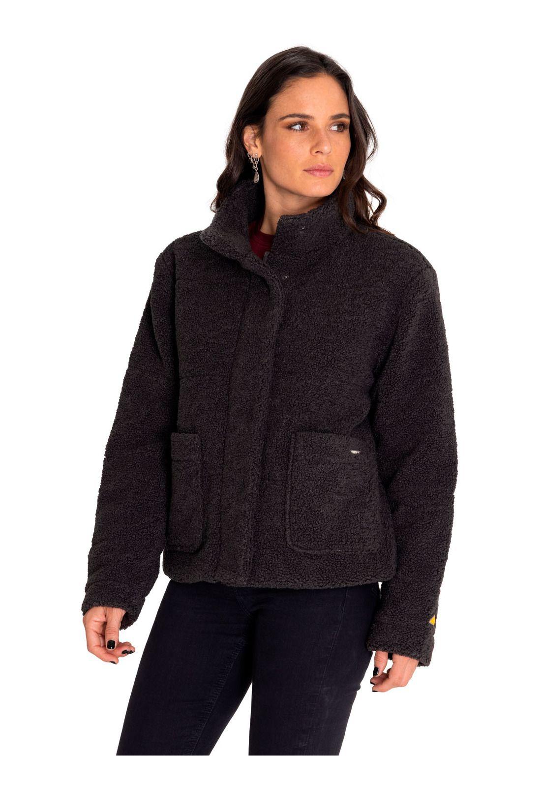Polar Mujer Insulated Full Zip Teddy Jacket Negro-1