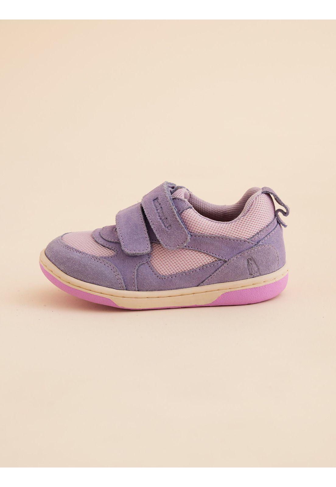 Zapatilla Cuero Morada Niña Lazo Pro  (26-29)-1