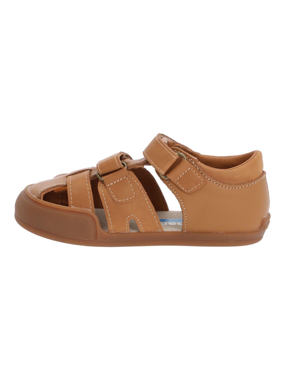 Sandalia Cuero Ergonómica Nino Kentucky Café-7
