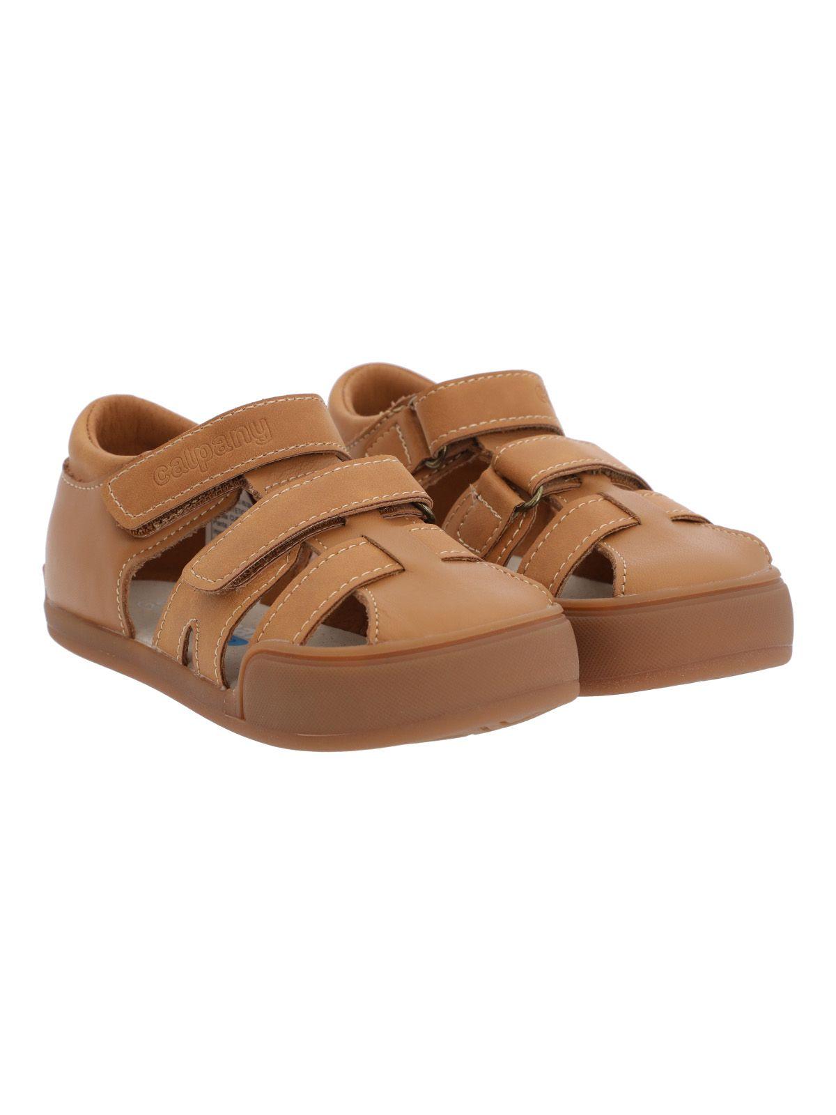 Sandalia Cuero Ergonómica Nino Kentucky Café-9