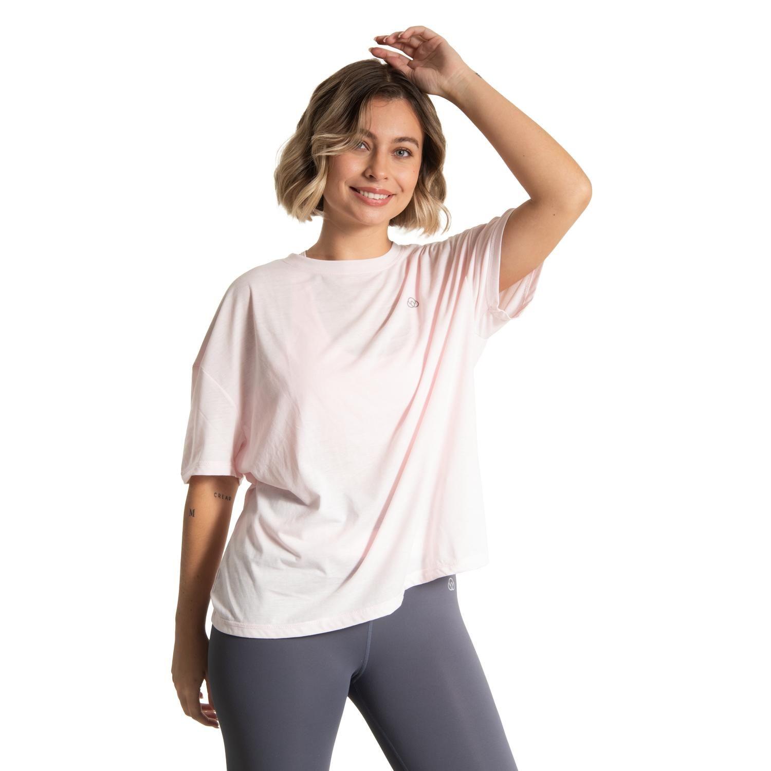 Polera M/C Mujer Long T-Shirt Anto Rosa Claro-0