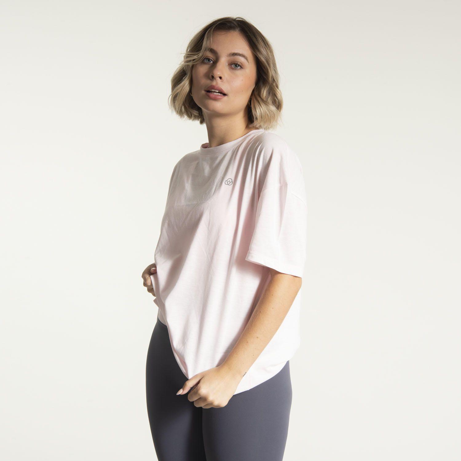 Polera M/C Mujer Long T-Shirt Anto Rosa Claro-1