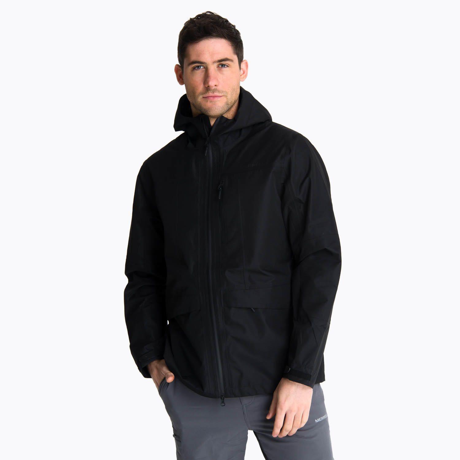 Impermeable Hombre Bravo Hard Shell Negro Merrell-0