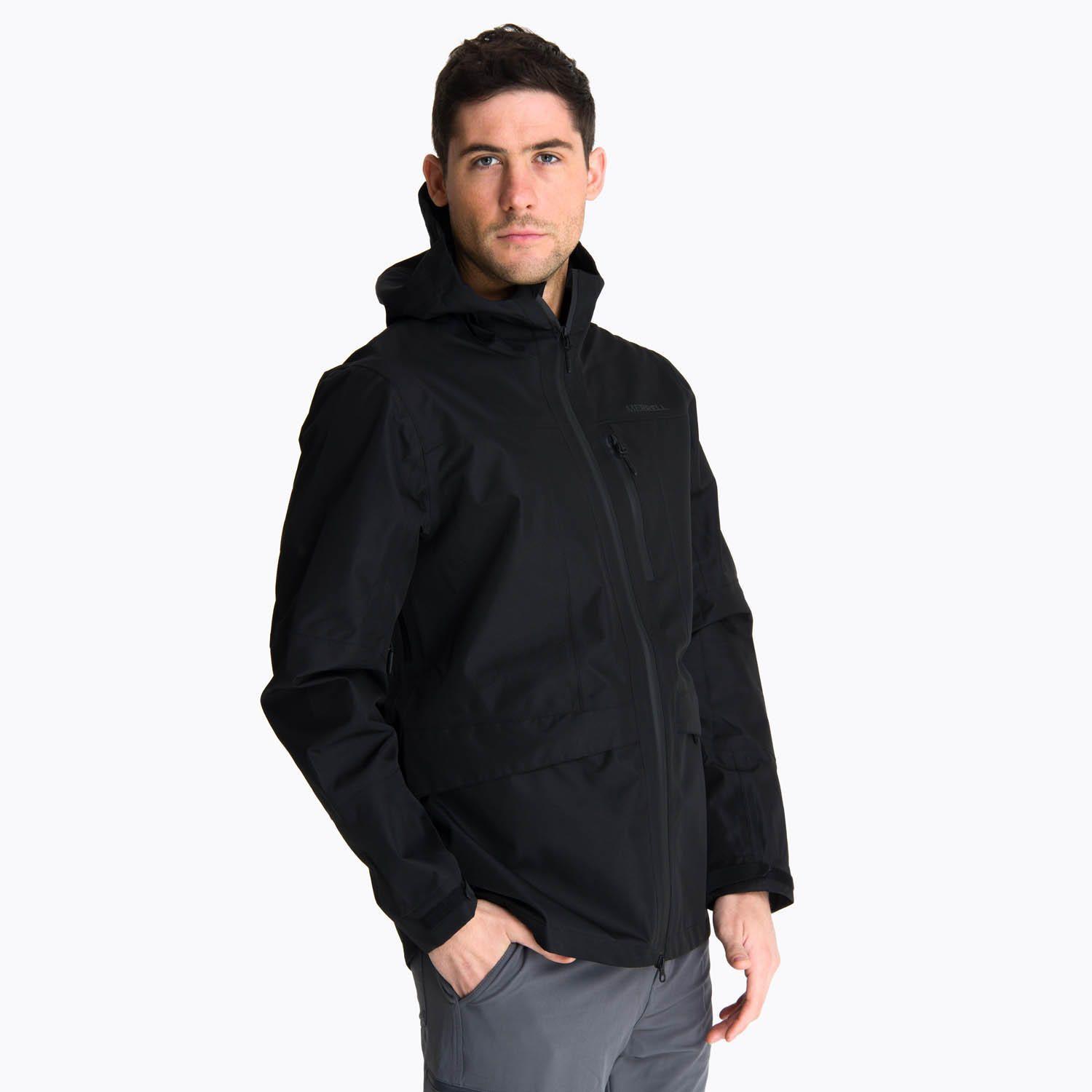 Impermeable Hombre Bravo Hard Shell Negro Merrell-1