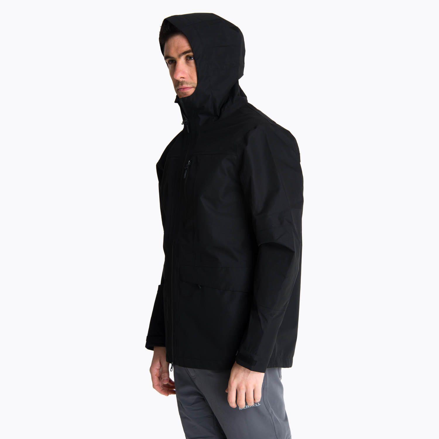 Impermeable Hombre Bravo Hard Shell Negro Merrell-3