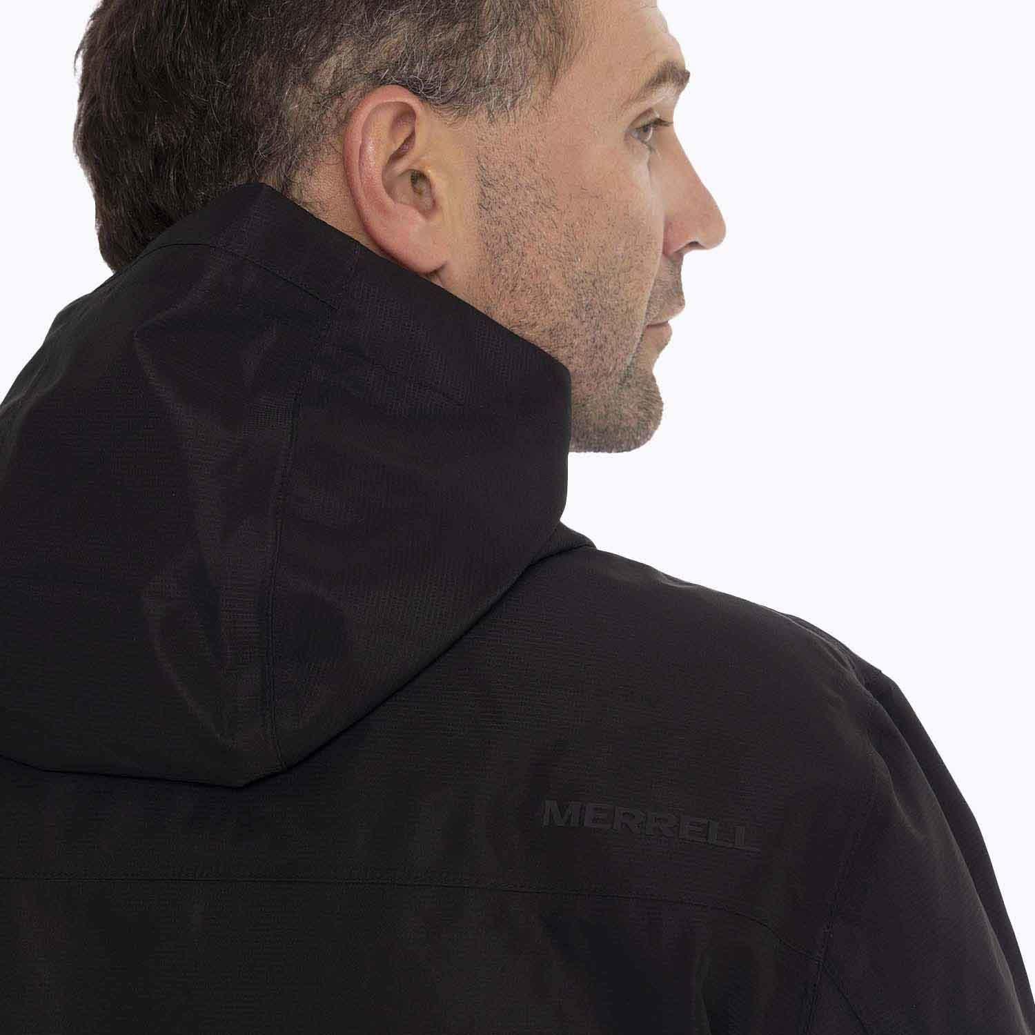 Impermeable Hombre Bravo Hard Shell Negro Merrell-9