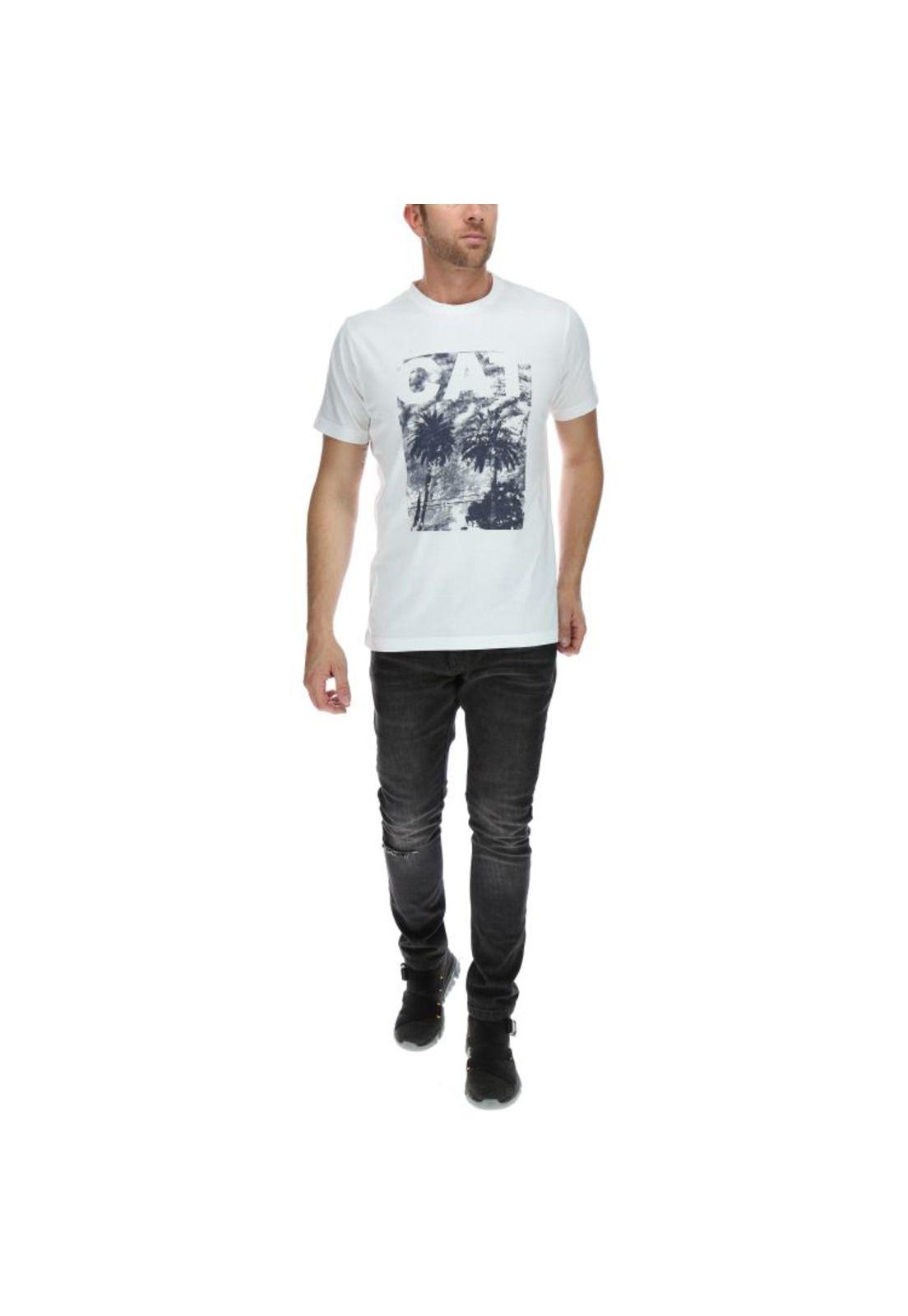 Polera Mc Hombre Palms Tee Blanco-4