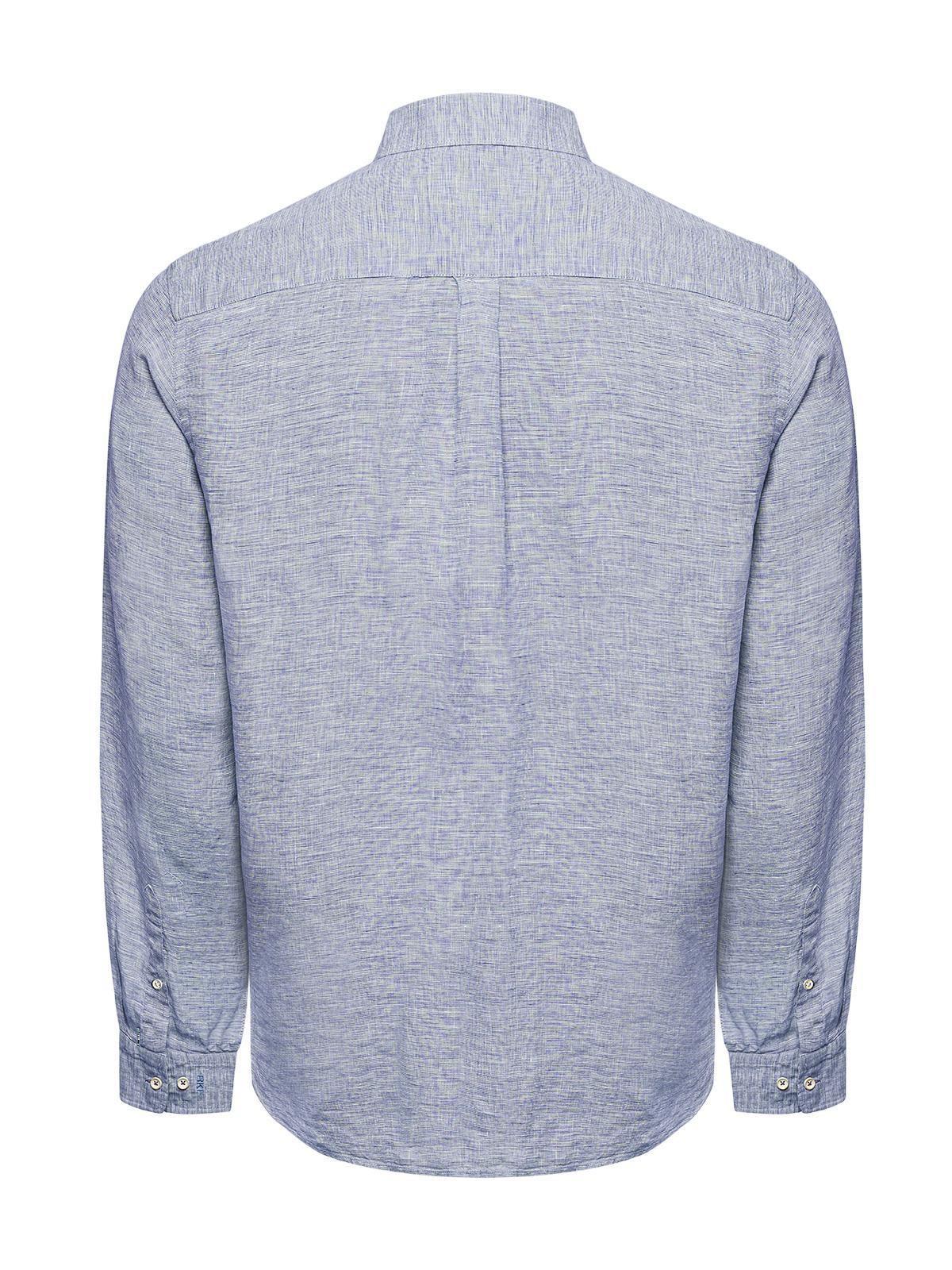 Camisa Lino Orgánico Hombre Linentex Azul-1