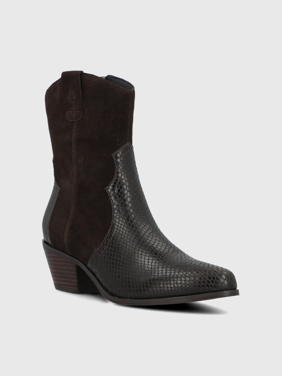 Bota Cuero Mujer Varca Metalizada-0