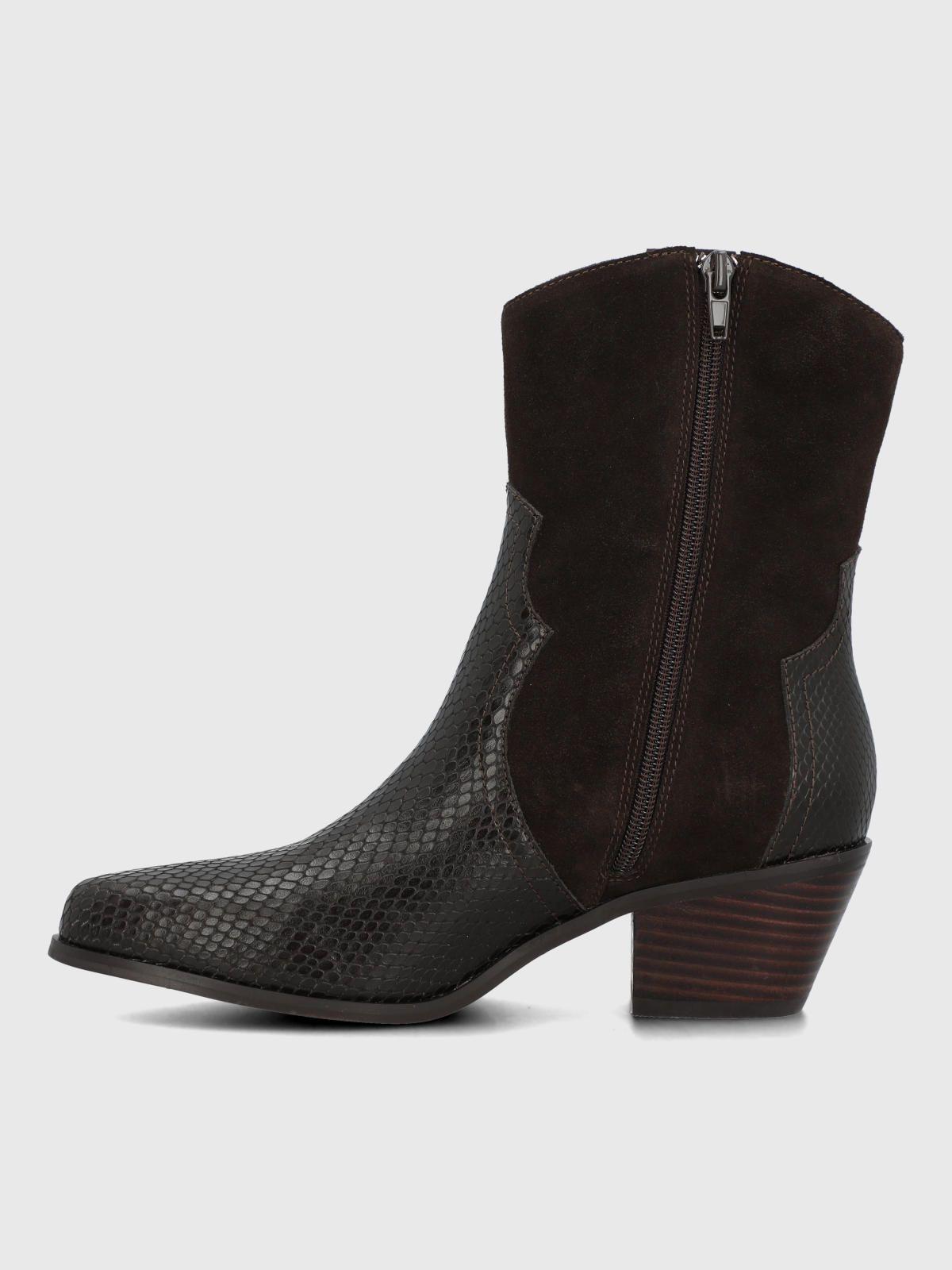 Bota Cuero Mujer Varca Metalizada-4