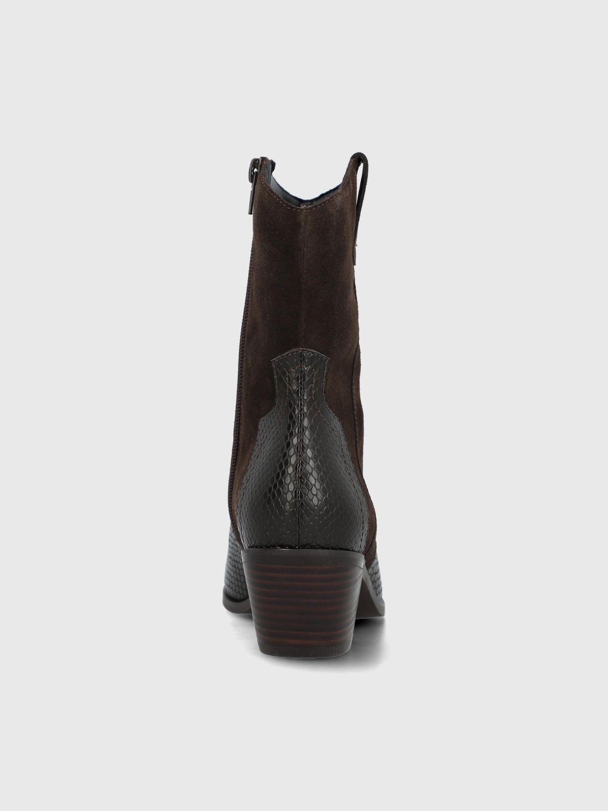 Bota Cuero Mujer Varca Metalizada-6