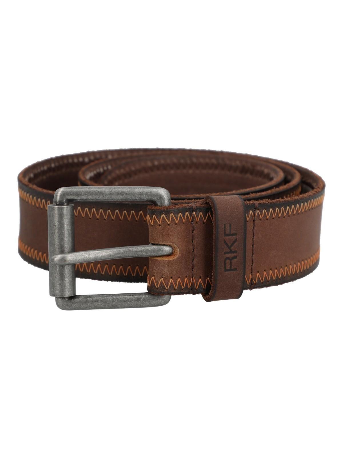 Cinturon Cuero Hombre Rf Festa Café-1