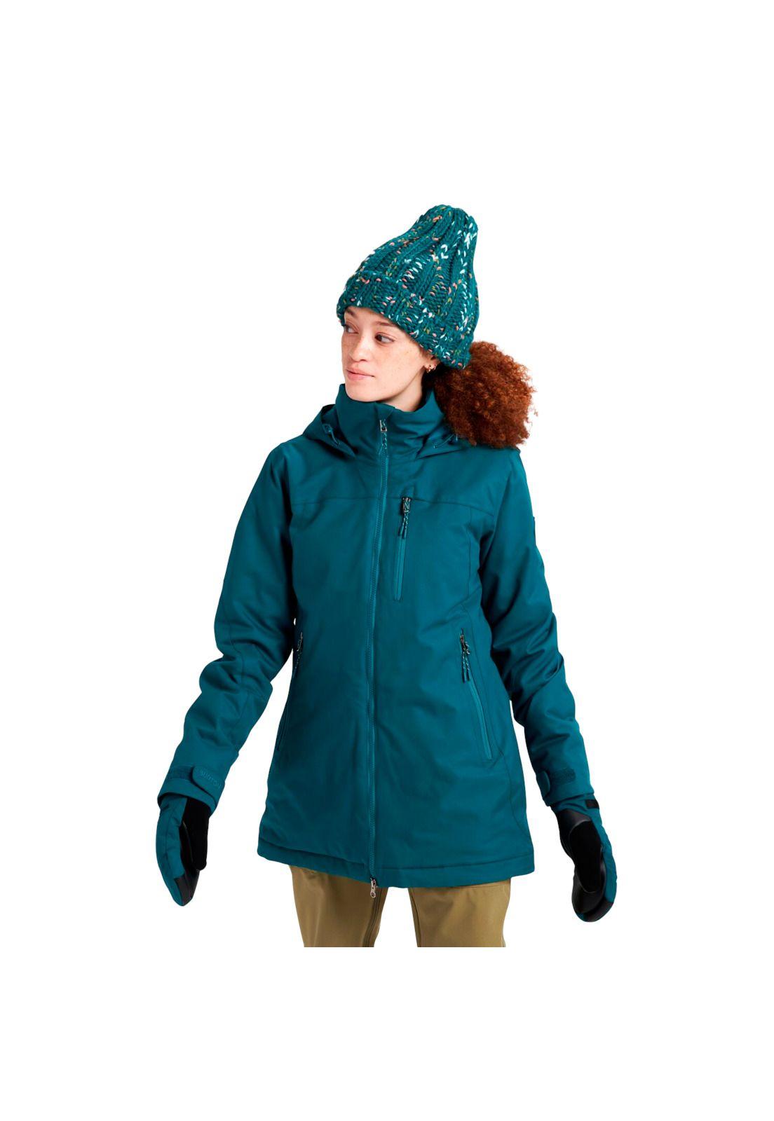 Parka Mujer Lelah Azul Petróleo-0